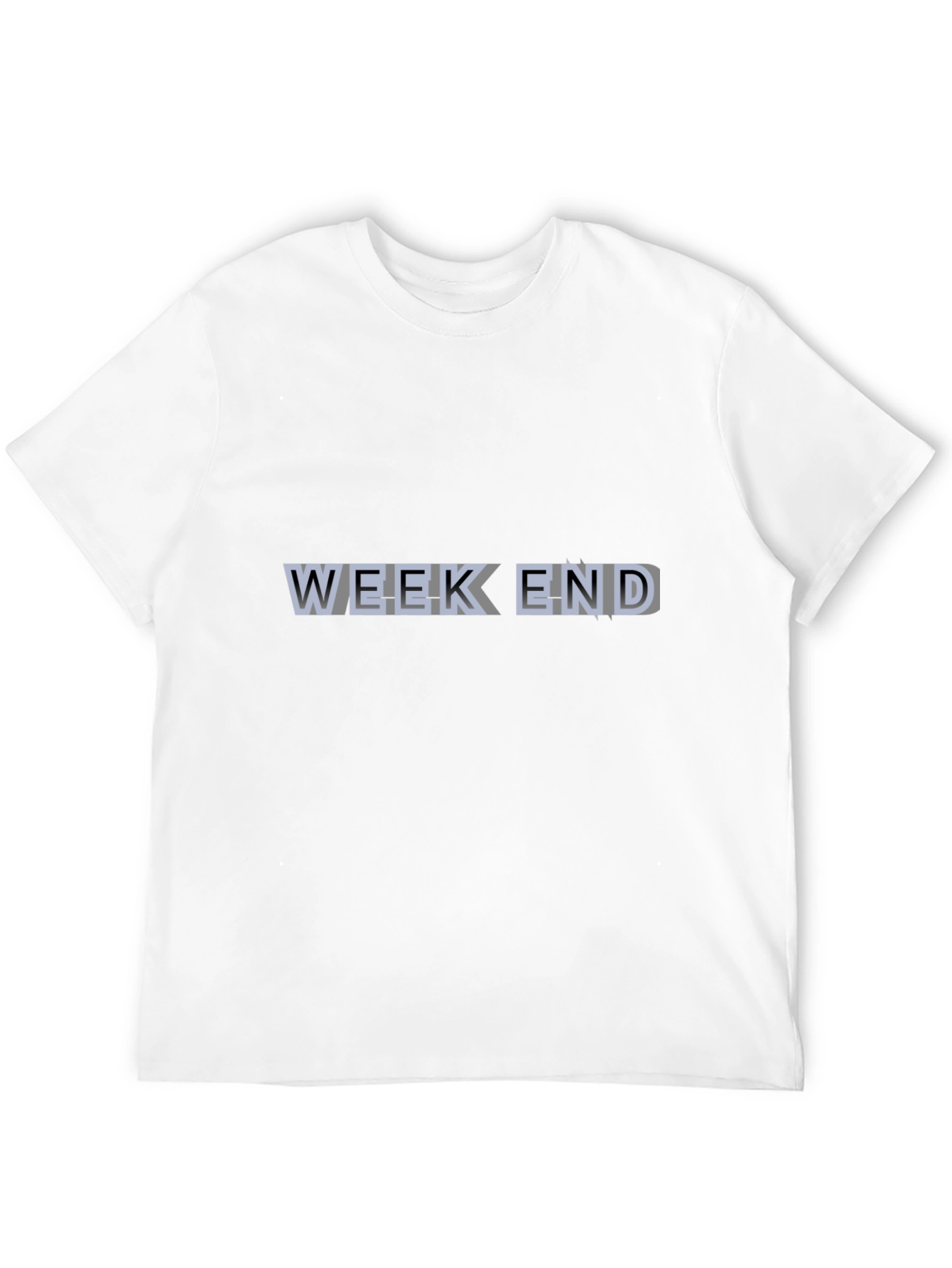 Weekend Graphic Print Black T-Shirt
