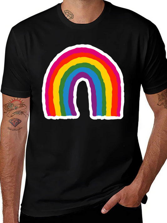 Rainbow Pride Graphic T-Shirt - Bold & Colorful Design