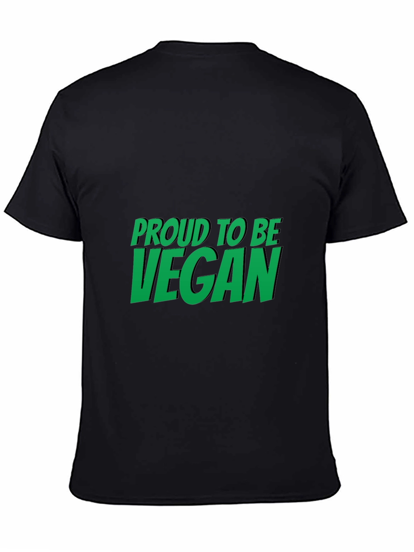 Proud to be Vegan Black T-Shirt
