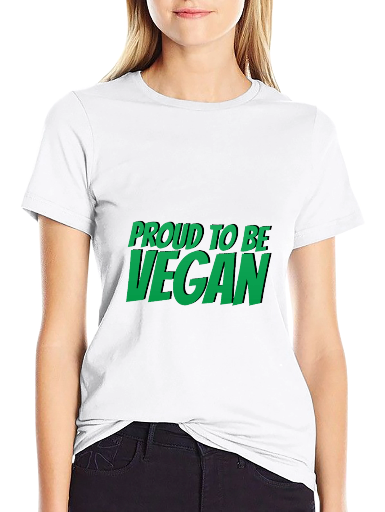 Proud to be Vegan Black T-Shirt
