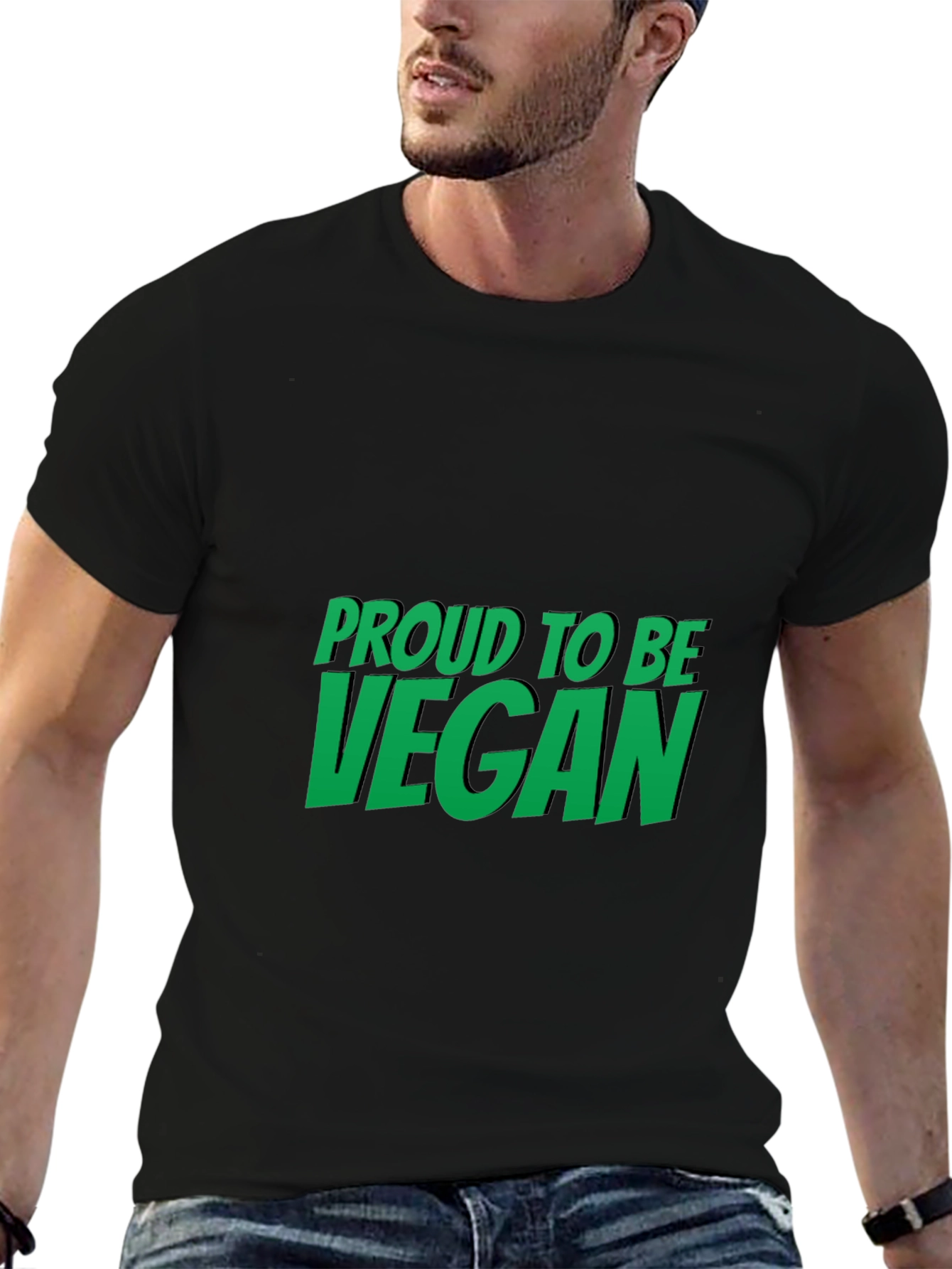 Proud to be Vegan Black T-Shirt