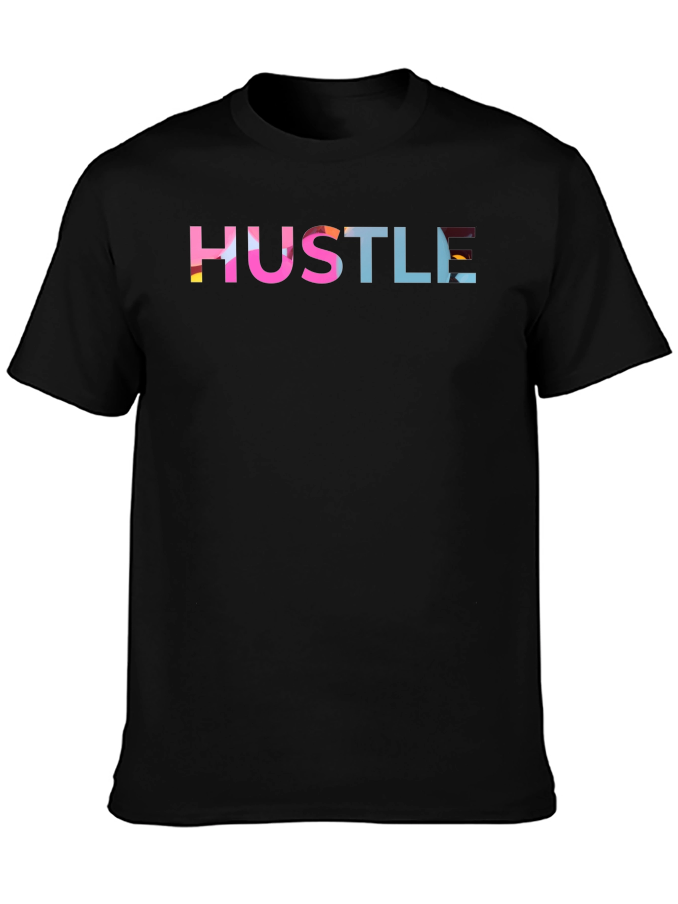 Hustle Graphic Print Black T-Shirt