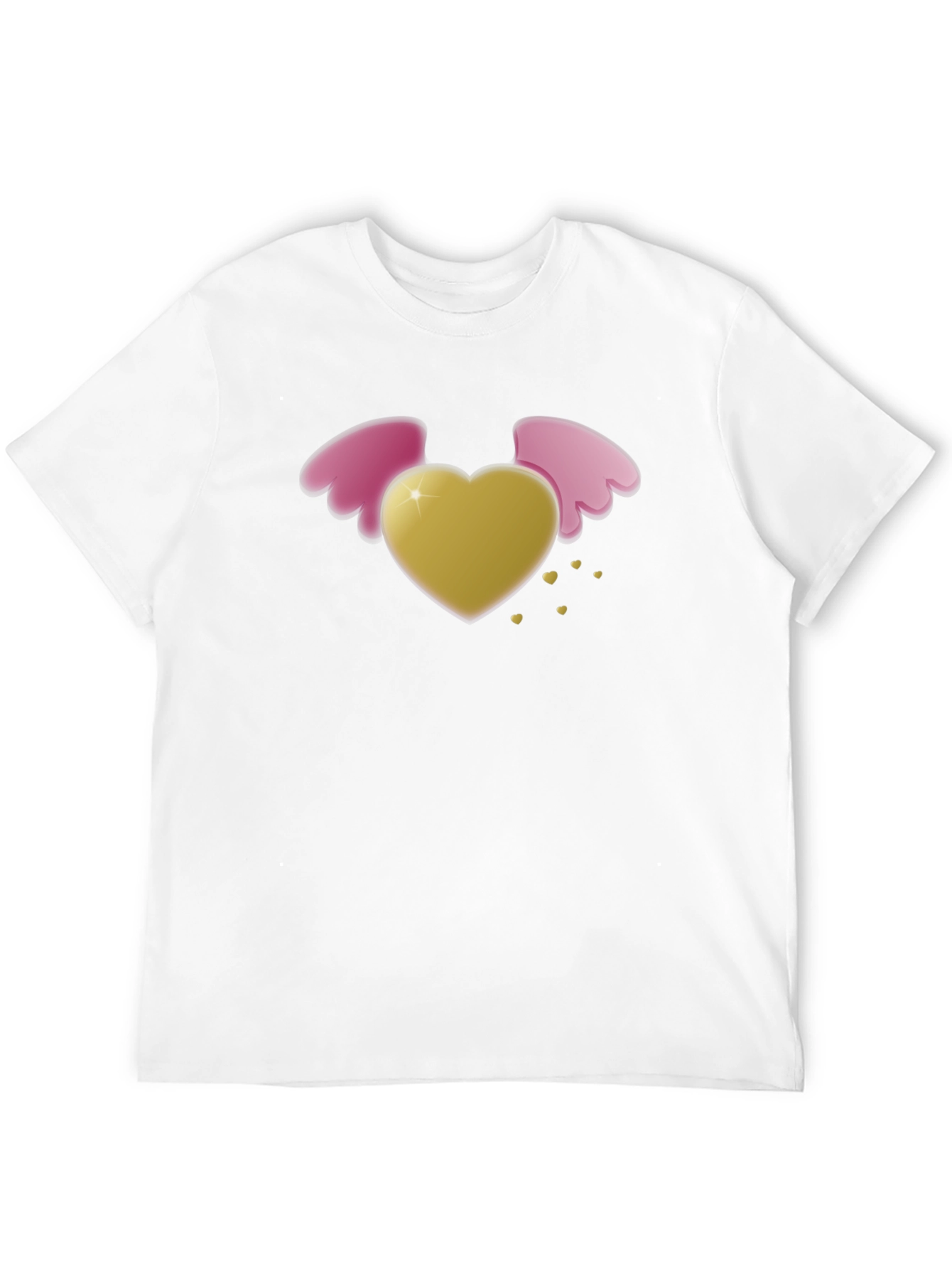Heart with Wings Black T-Shirt