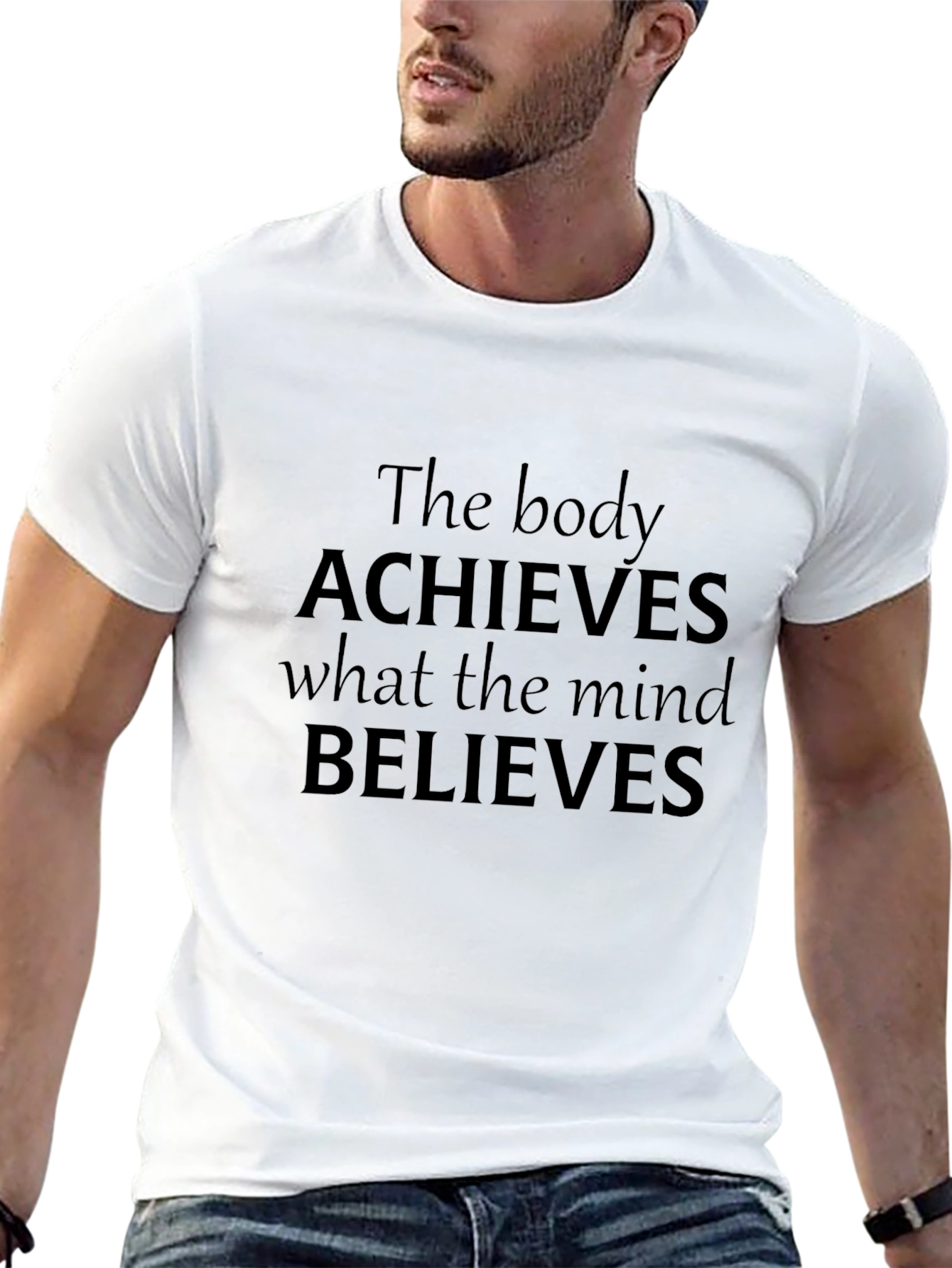 Motivational Quote T-Shirt - Achieve Believes