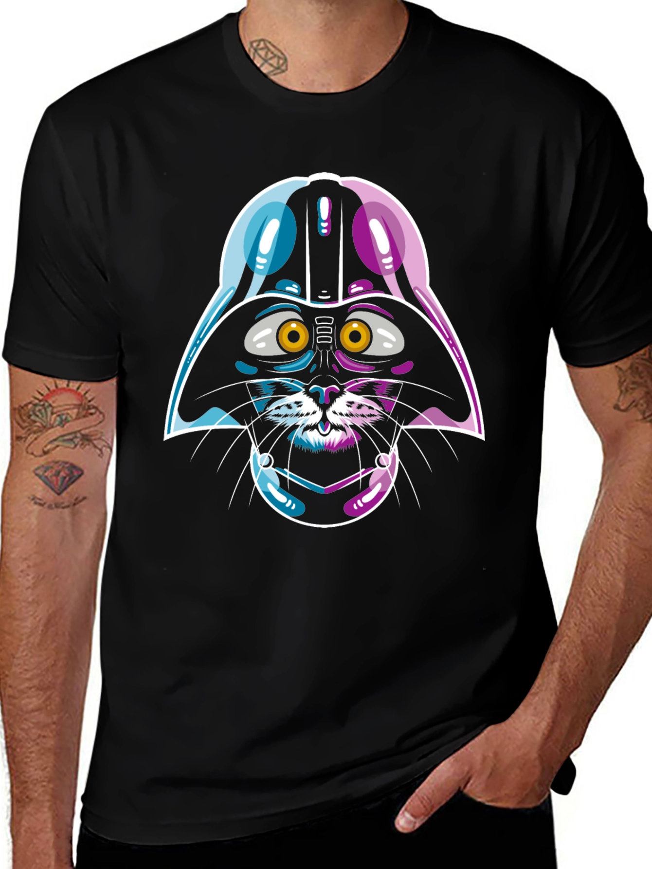 Darth Vader Cat T-Shirt - Unique Graphic Tee