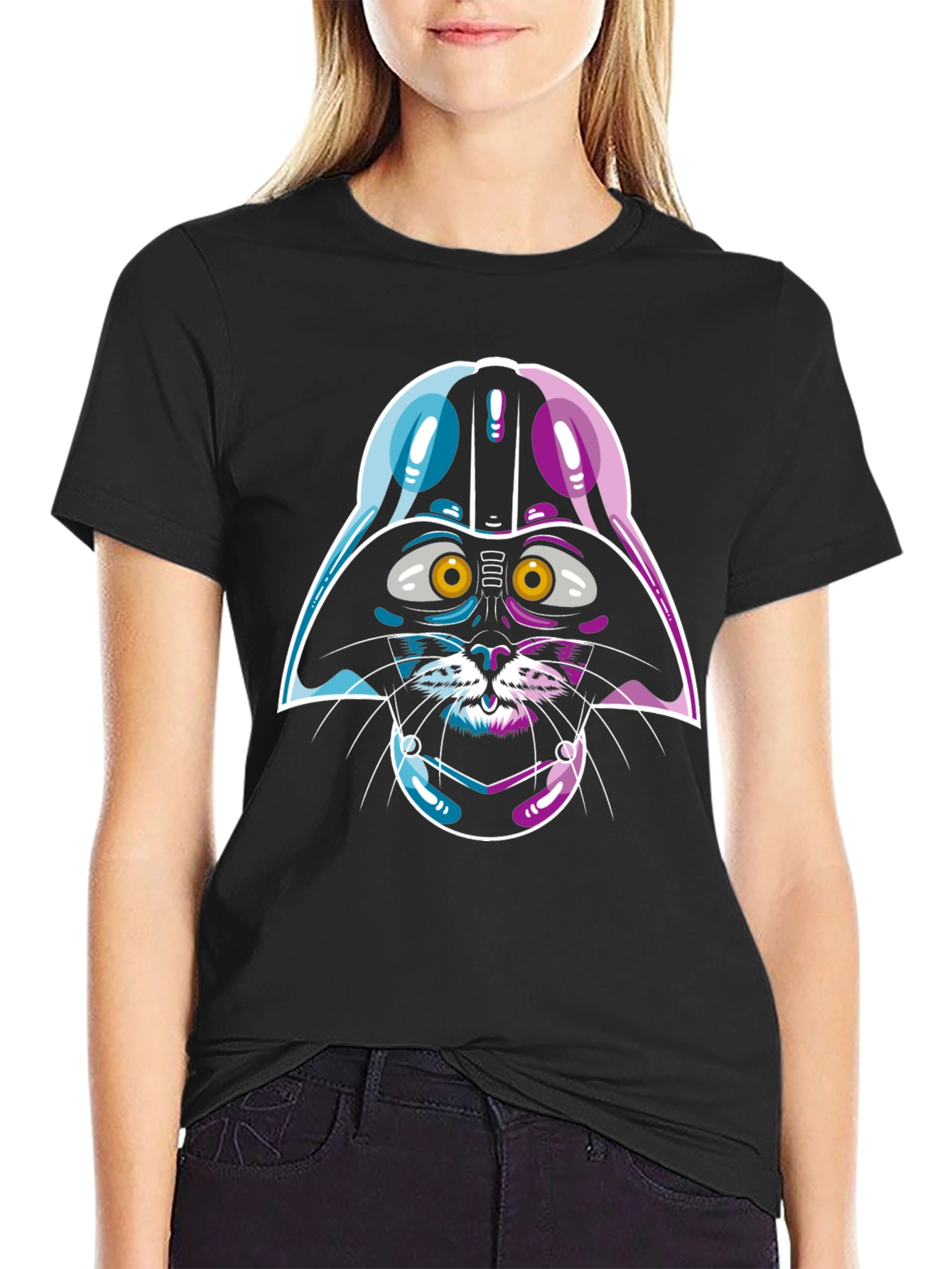 Darth Vader Cat T-Shirt - Unique Graphic Tee