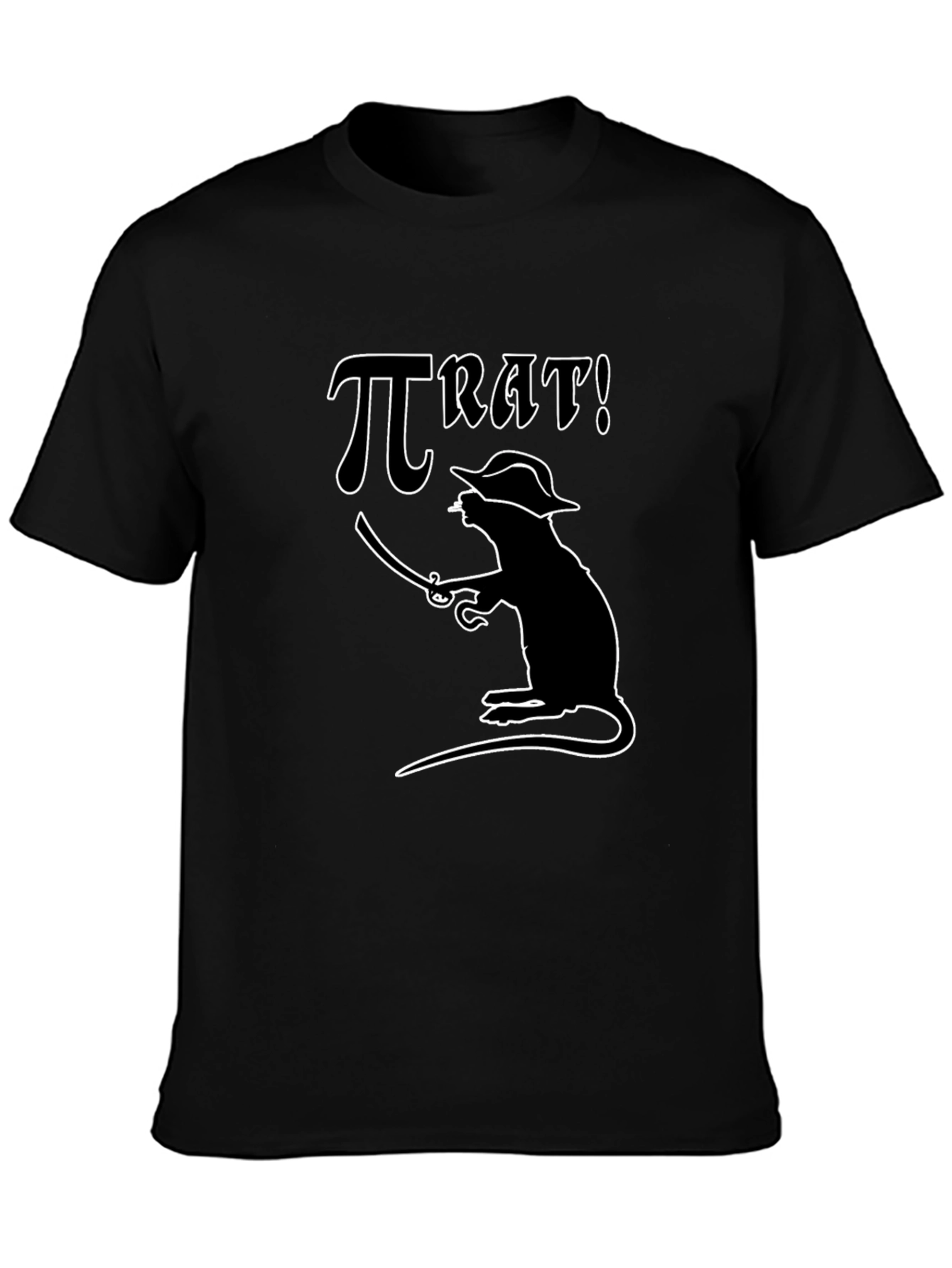 Pi Rat Pirate T-Shirt - Funny Math Pun Tee