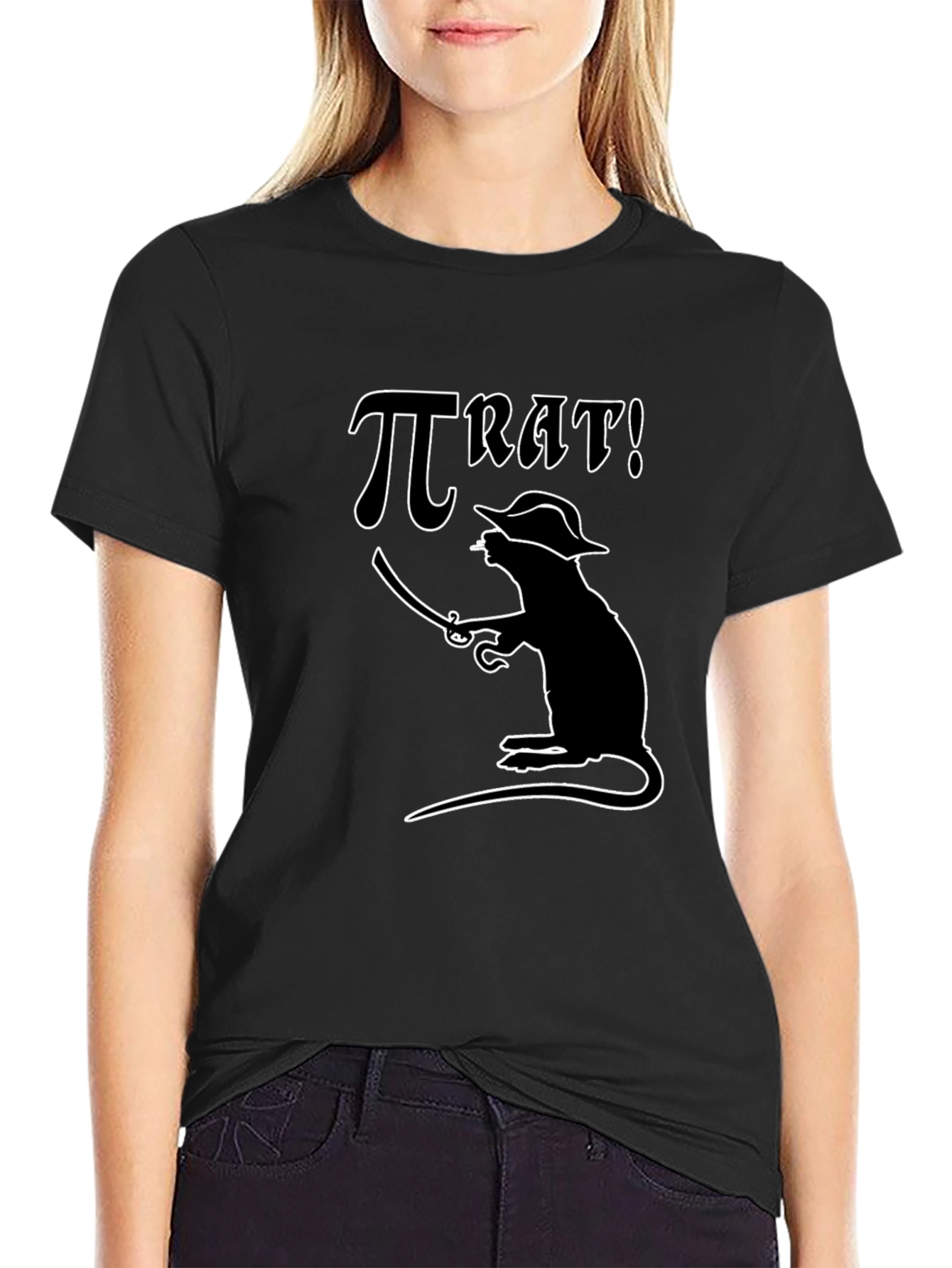 Pi Rat Pirate T-Shirt - Funny Math Pun Tee