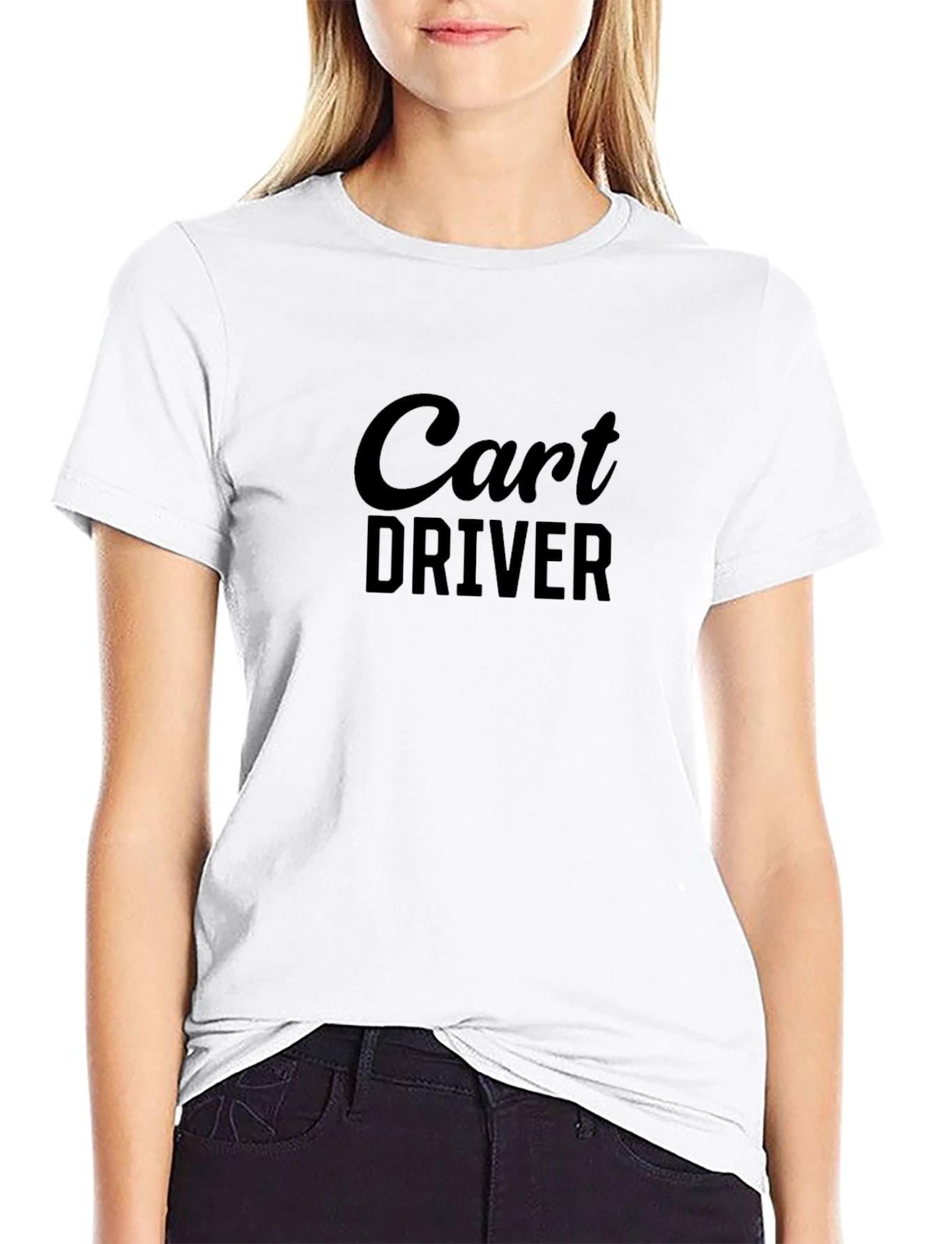 Cart Driver Black T-Shirt - Casual Comfort