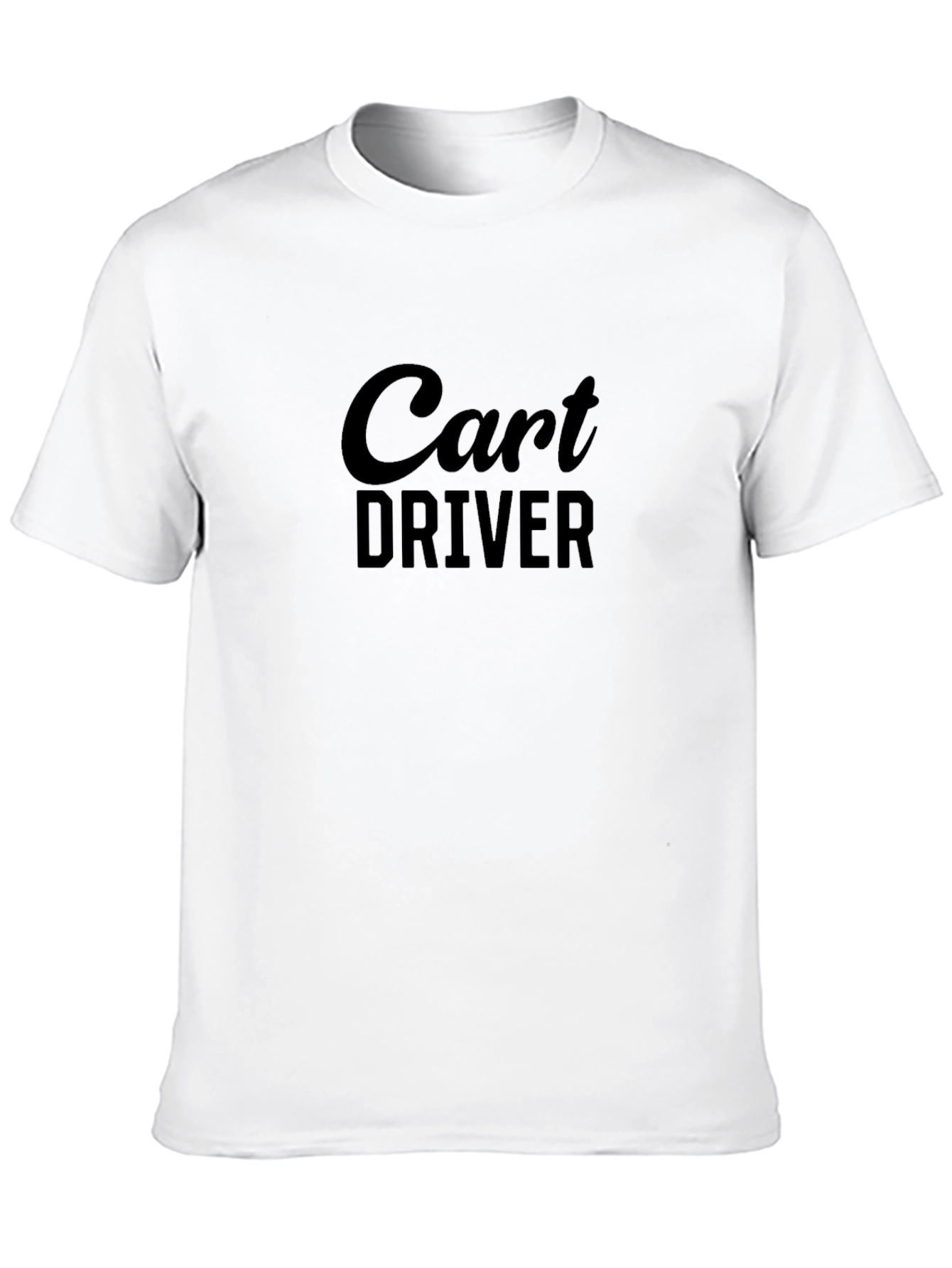 Cart Driver Black T-Shirt - Casual Comfort