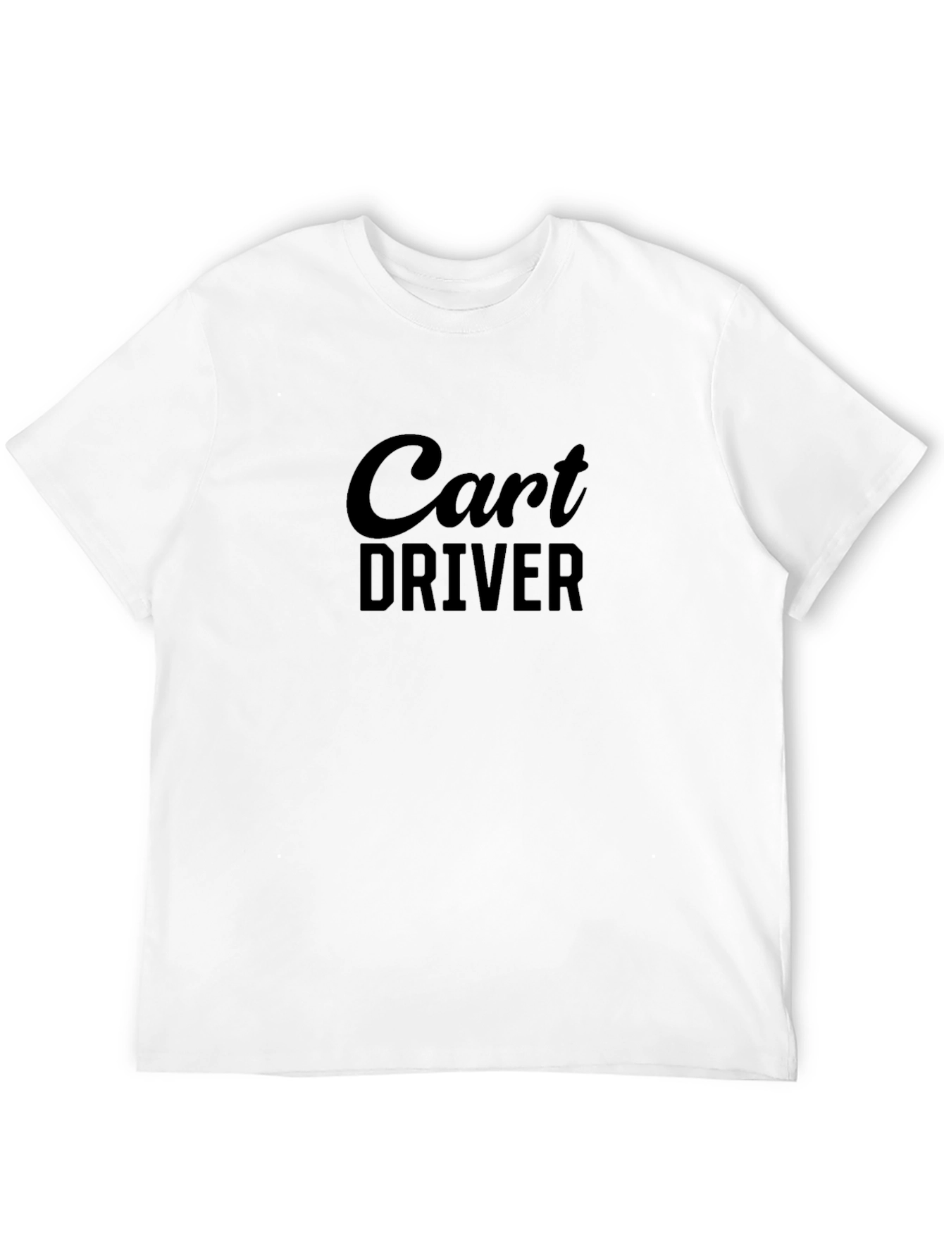Cart Driver Black T-Shirt - Casual Comfort