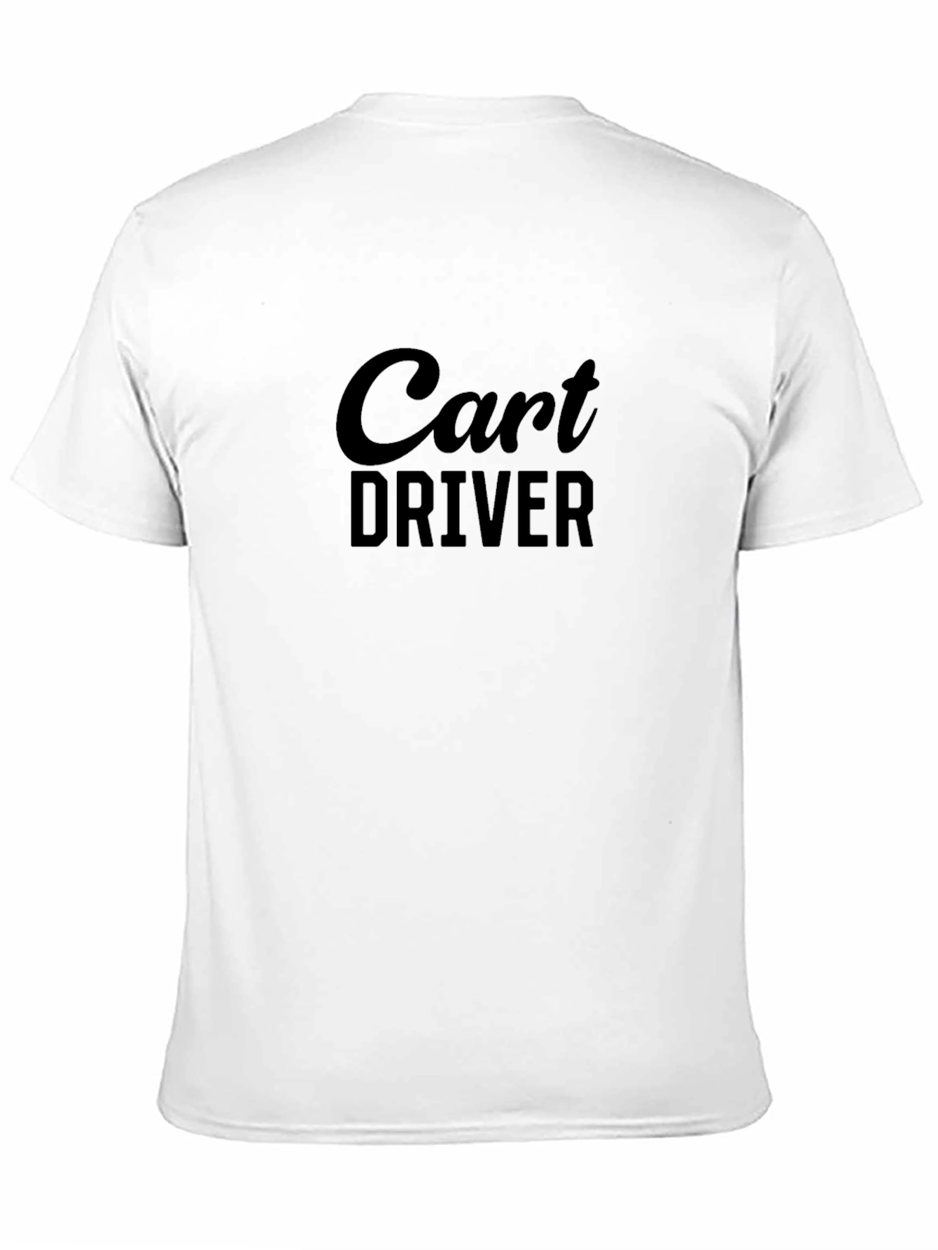 Cart Driver Black T-Shirt - Casual Comfort