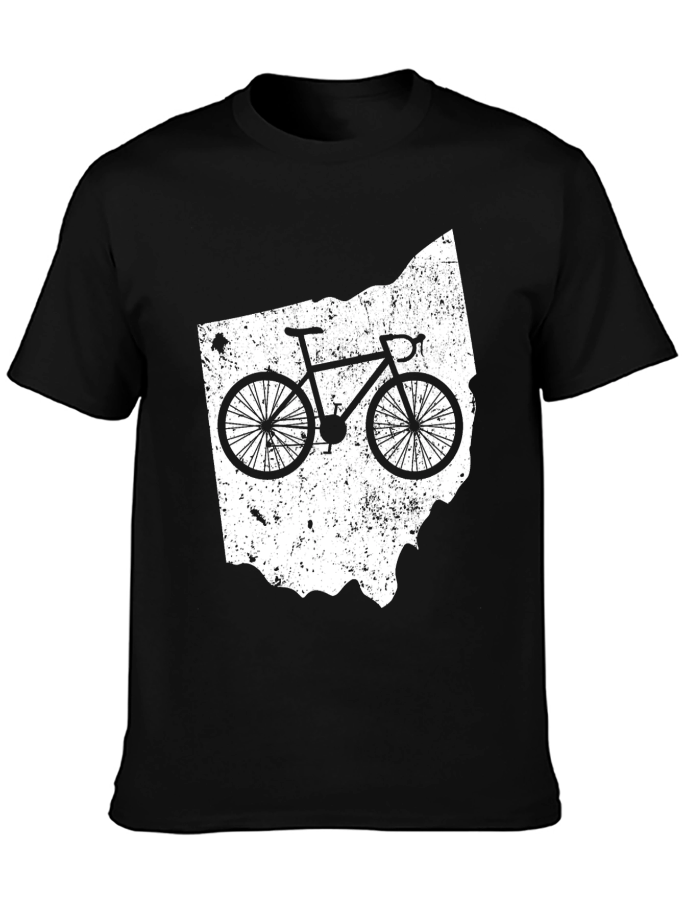 Ohio Bike Graphic Tee - State Pride Cycling Shirt