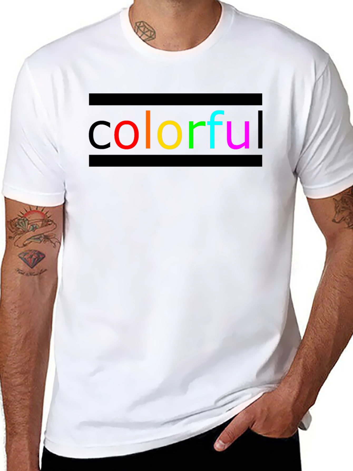 Colorful Graphic Print T-Shirt