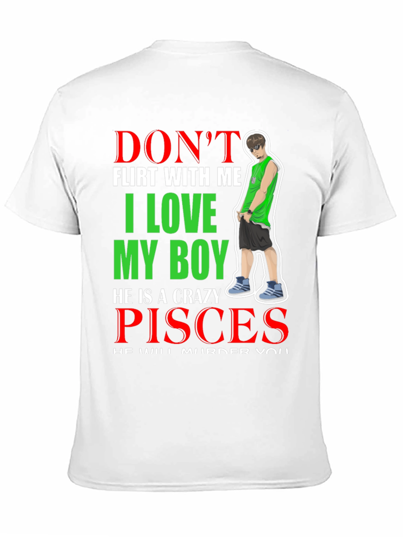 Dont Flirt With Me Pisces Boy T-Shirt