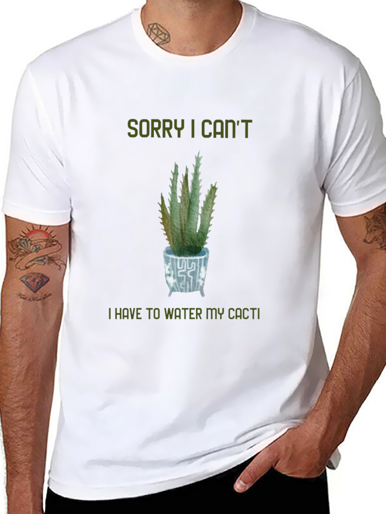Sorry Cant Water My Cacti T-Shirt