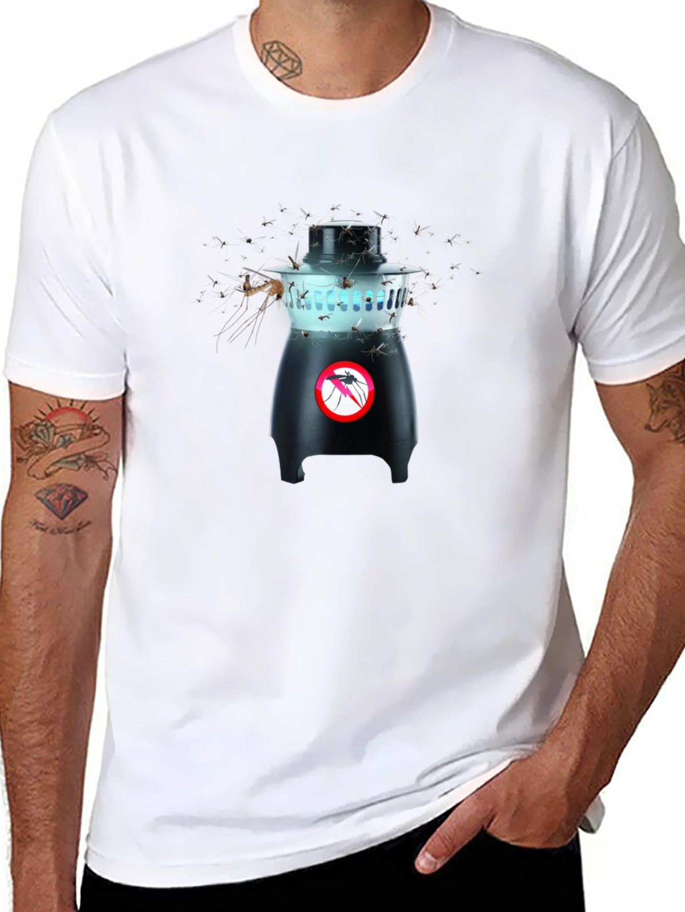 Mosquito Trap T-Shirt - Bug Zapper Graphic Tee