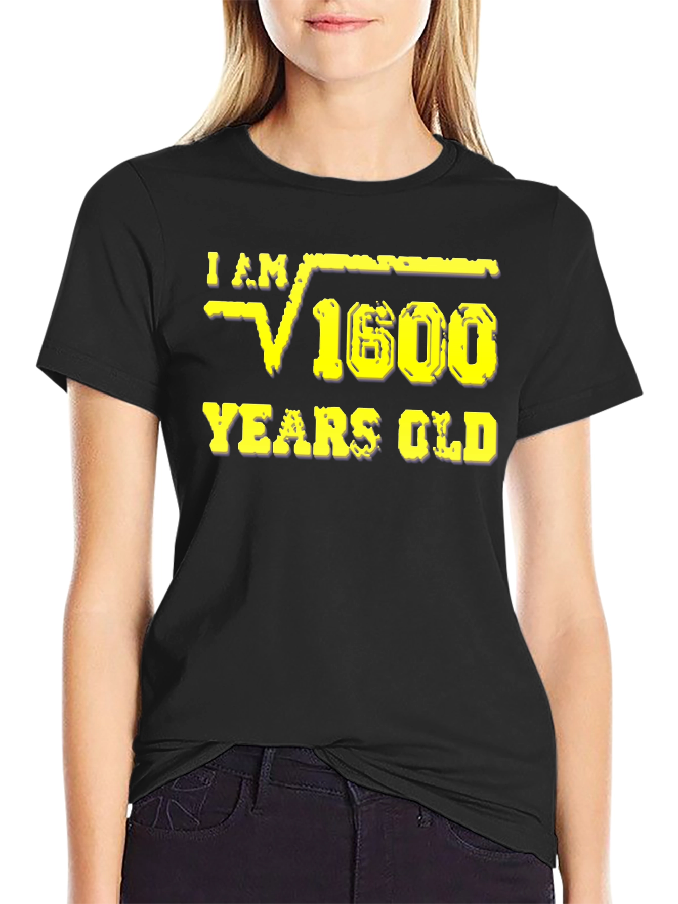 Funny Math Square Root 40 Years Old T-Shirt
