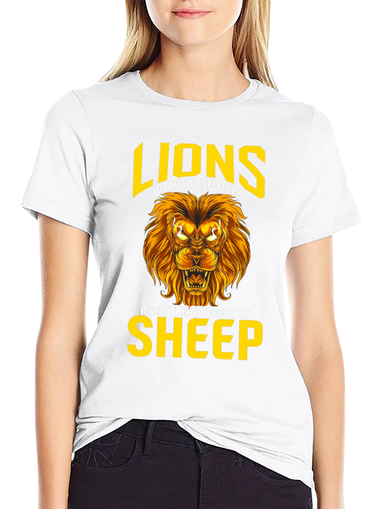Lion T-Shirt: Lions Dont Lose Sleep Graphic Tee