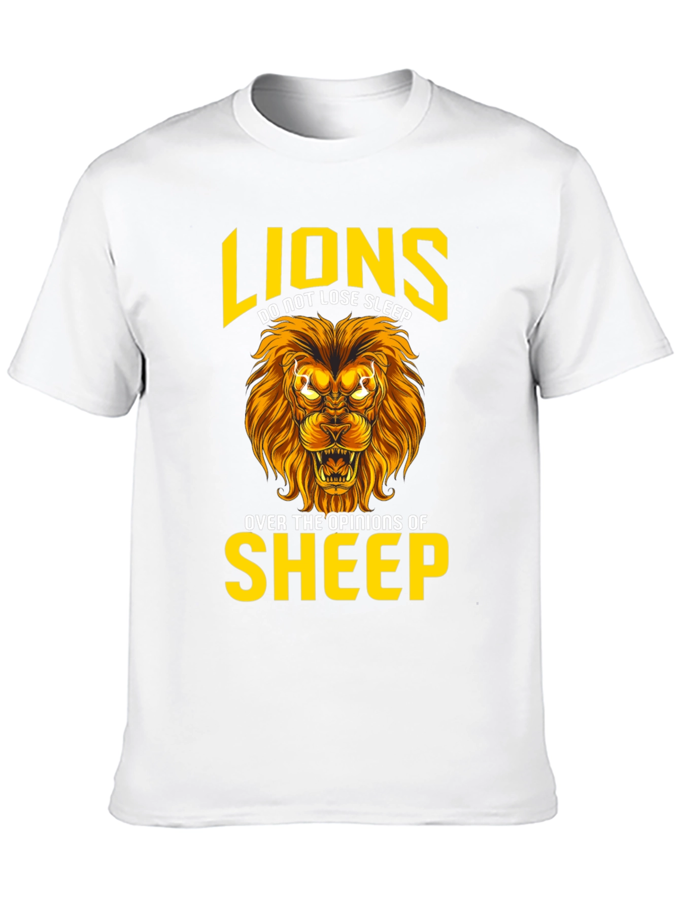 Lion T-Shirt: Lions Dont Lose Sleep Graphic Tee