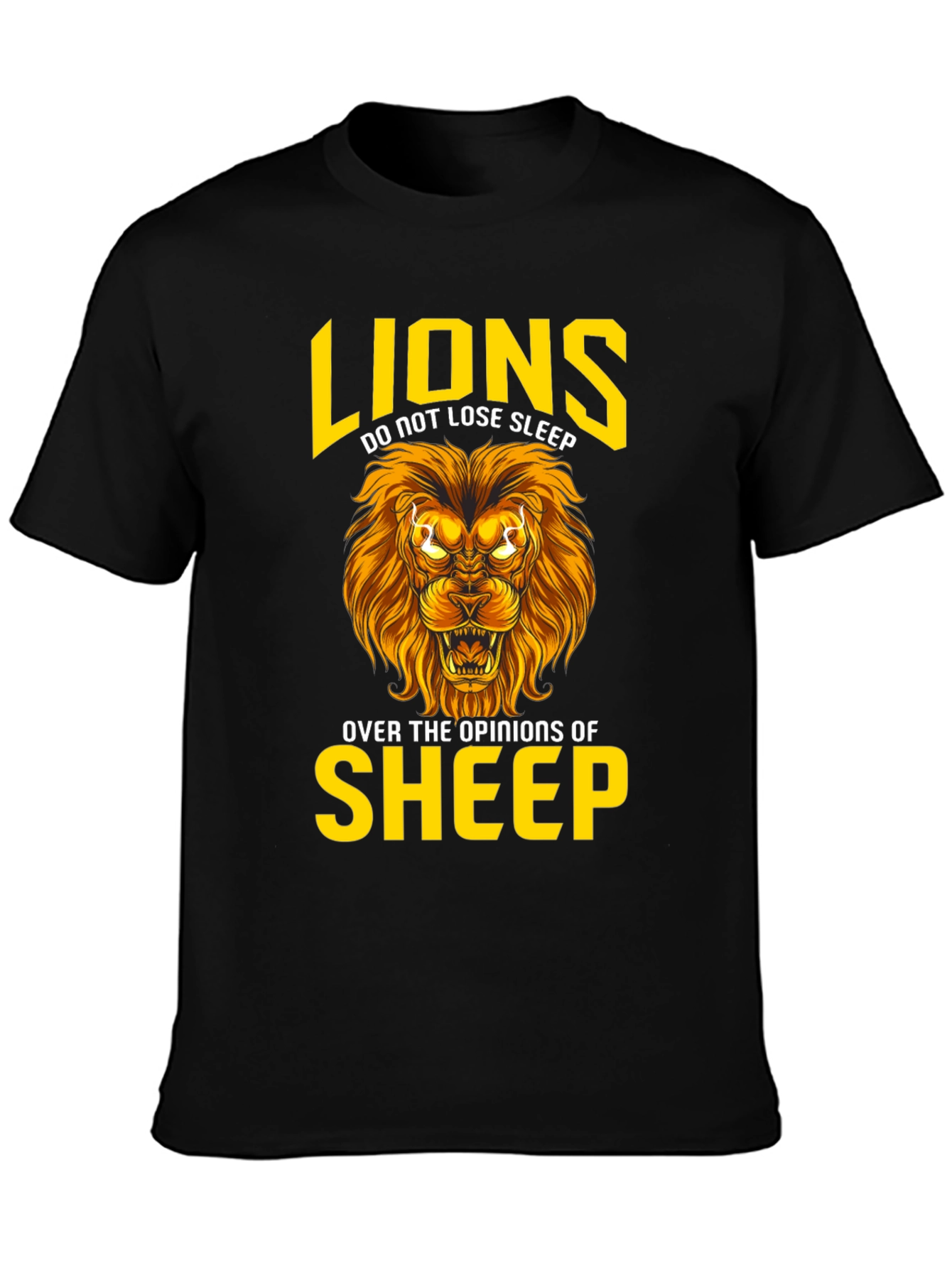 Lion T-Shirt: Lions Dont Lose Sleep Graphic Tee