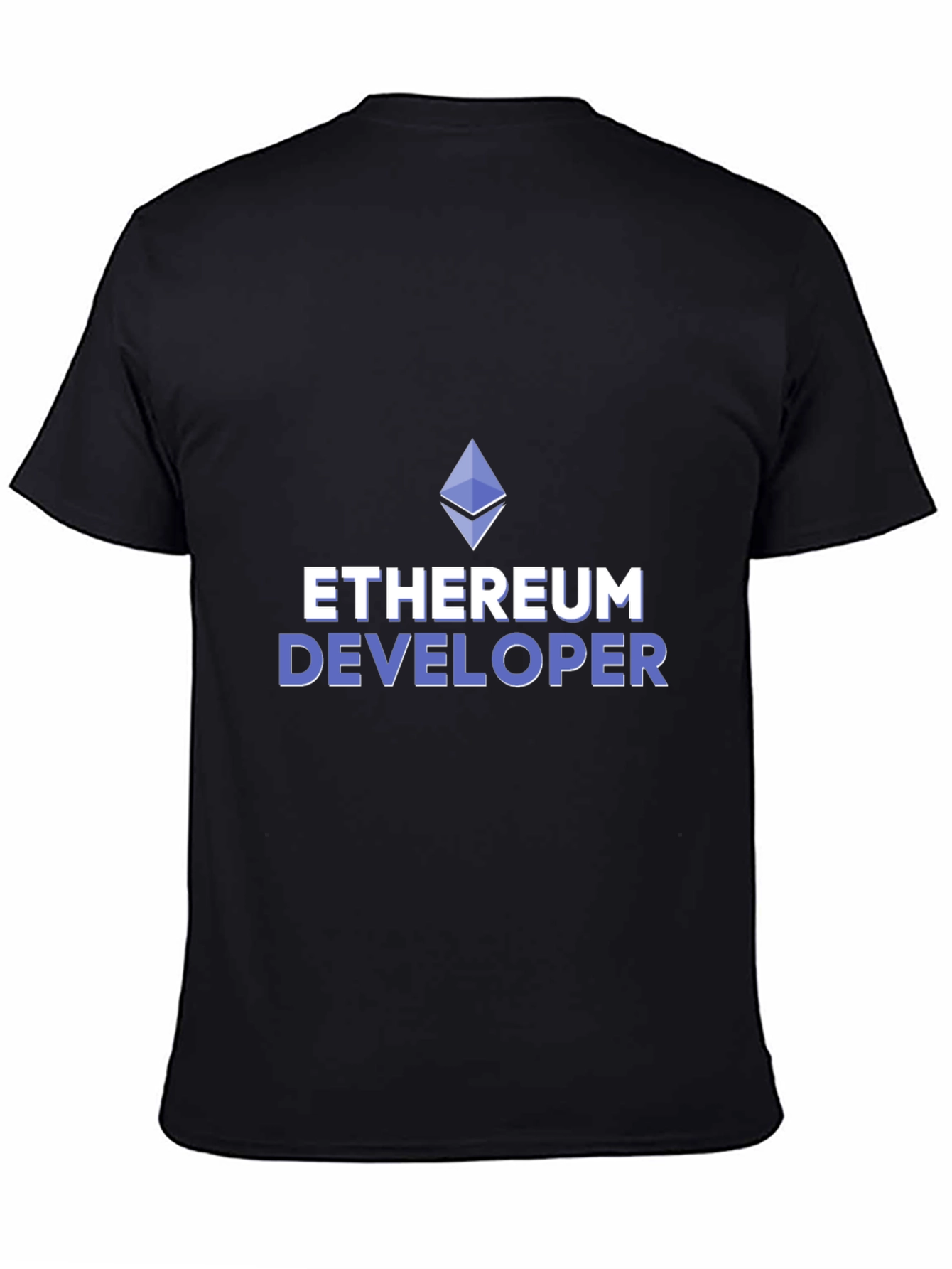 Ethereum Developer Black T-Shirt | Crypto Fan Tee