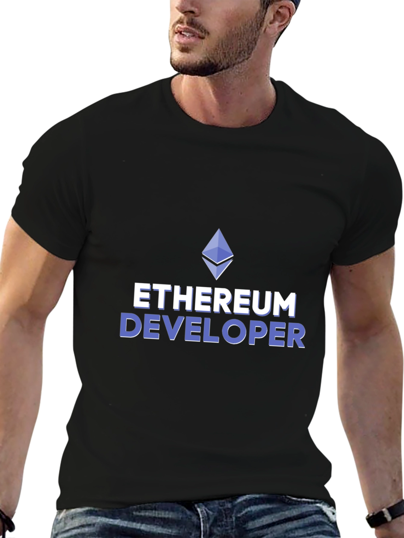 Ethereum Developer Black T-Shirt | Crypto Fan Tee