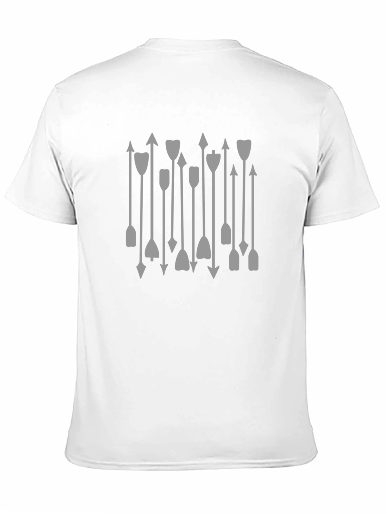 Trendy Arrow Pattern Black T-Shirt
