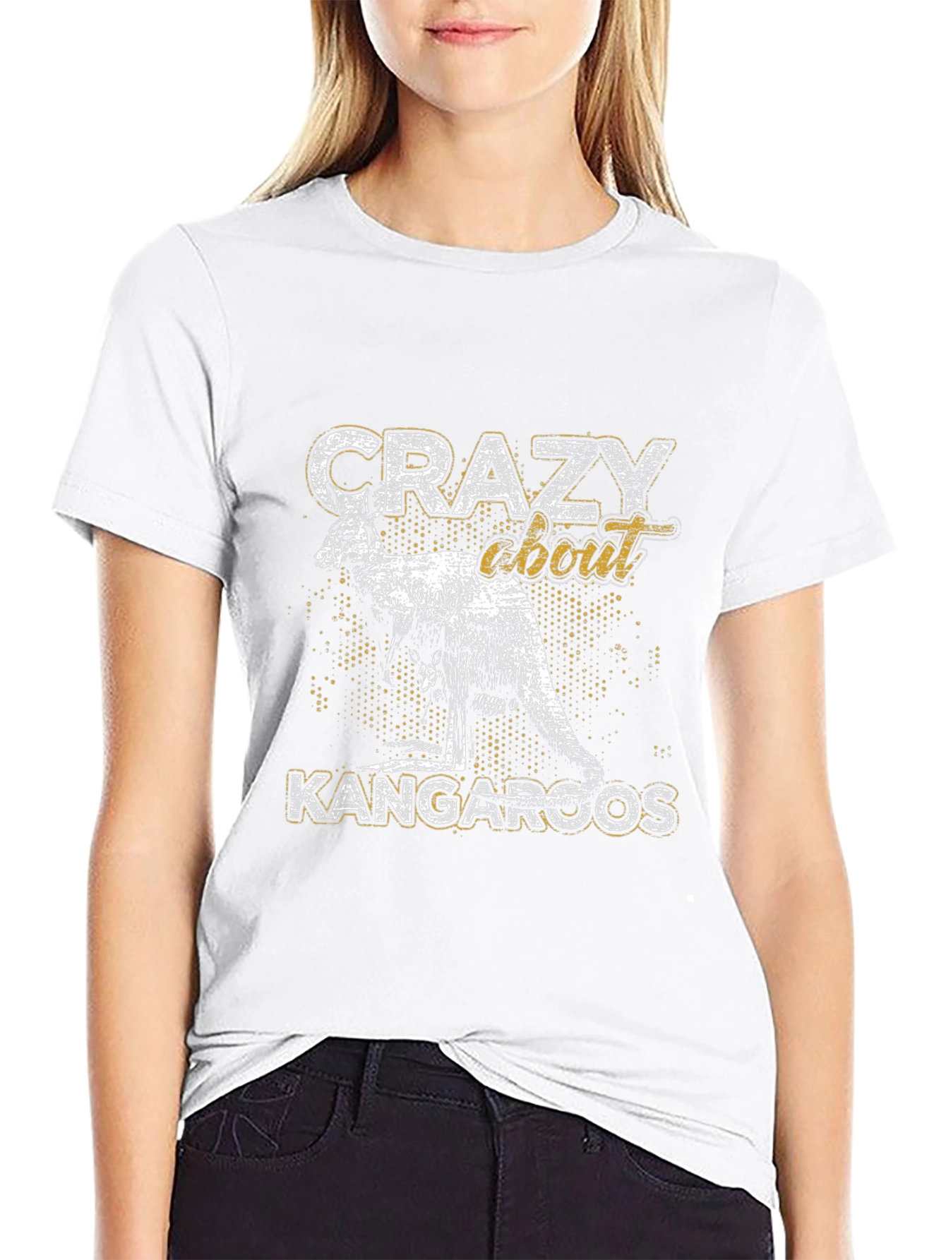 Crazy About Kangaroos Graphic T-Shirt