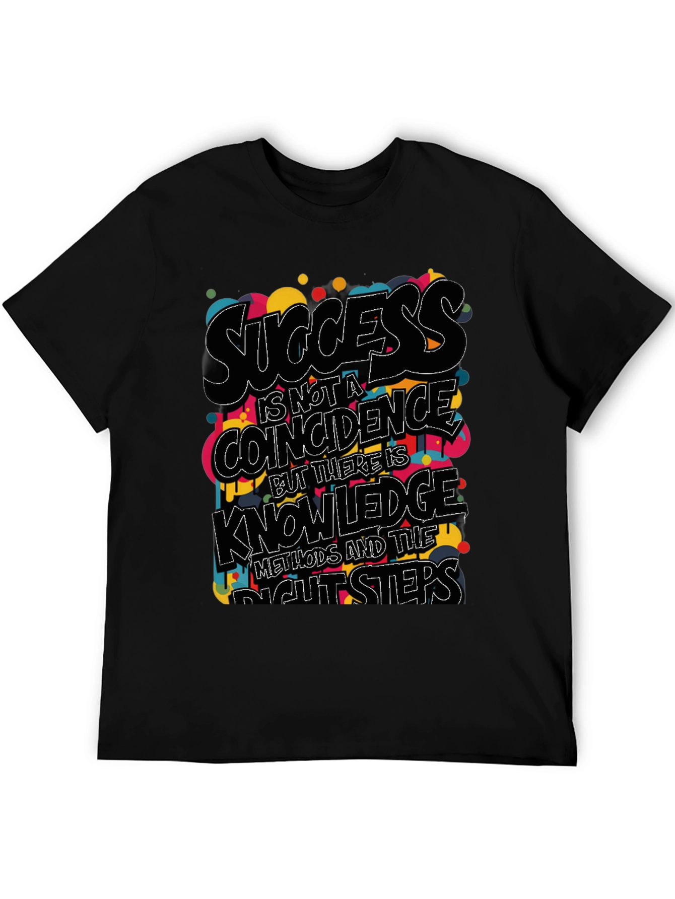 Success Knowledge Graphic Black T-Shirt