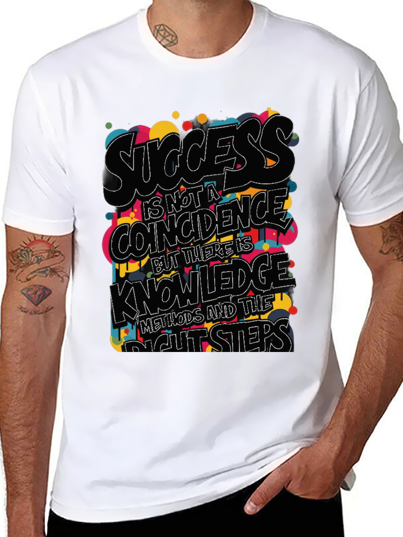 Success Knowledge Graphic Black T-Shirt