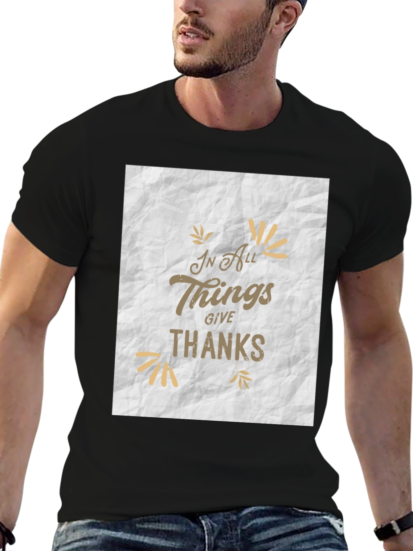 In All Things Give Thanks Graphic Tee