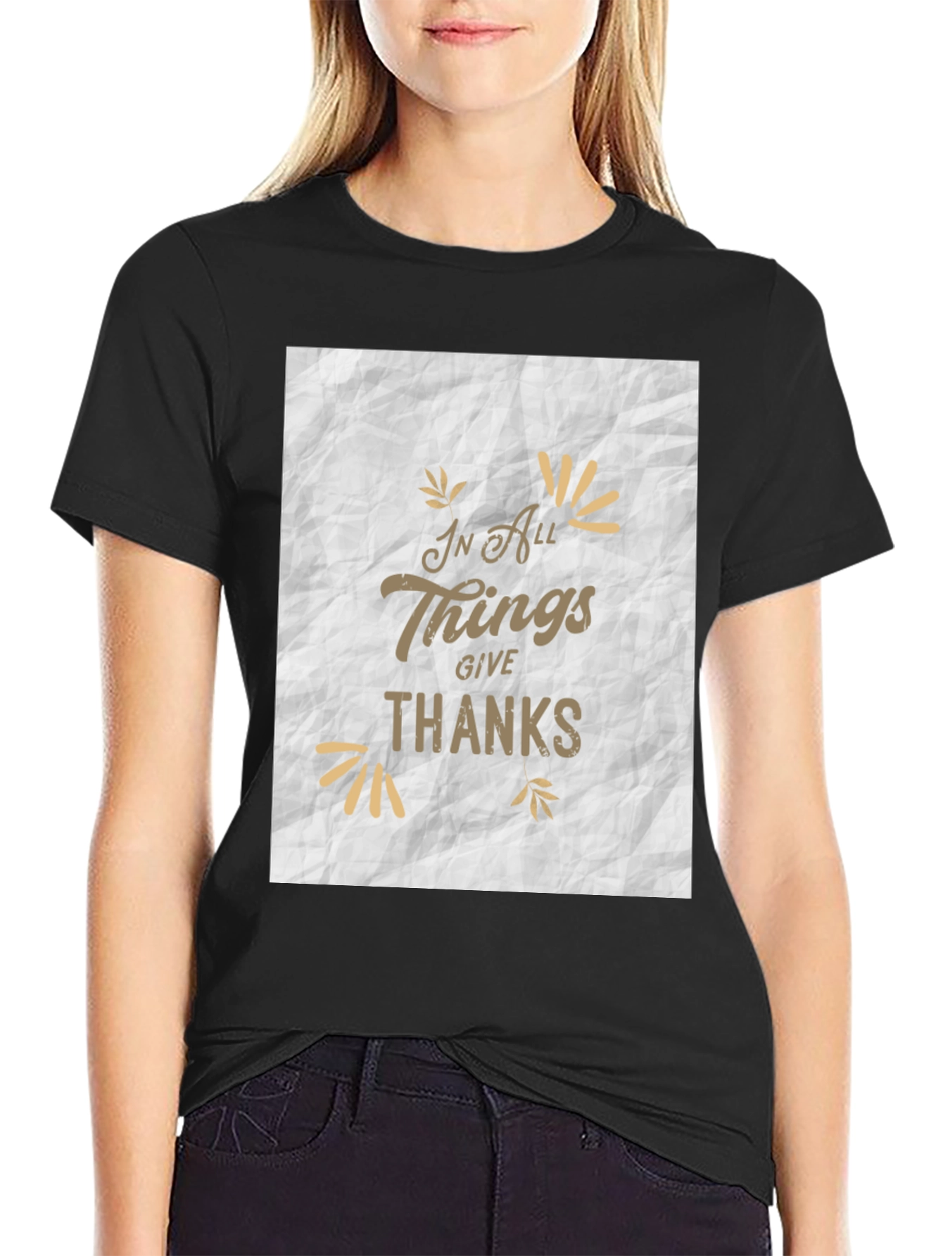 In All Things Give Thanks Graphic Tee