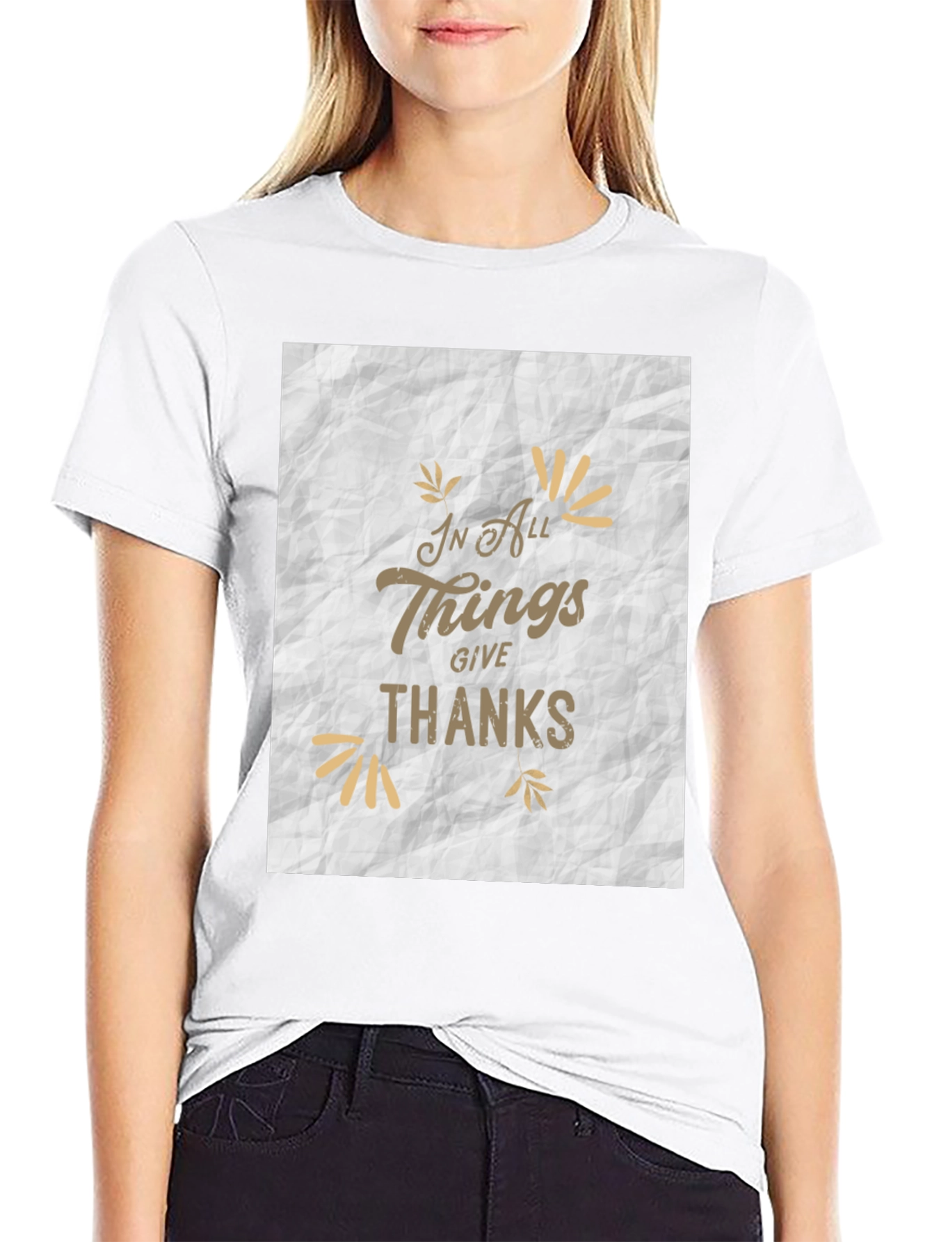 In All Things Give Thanks Graphic Tee