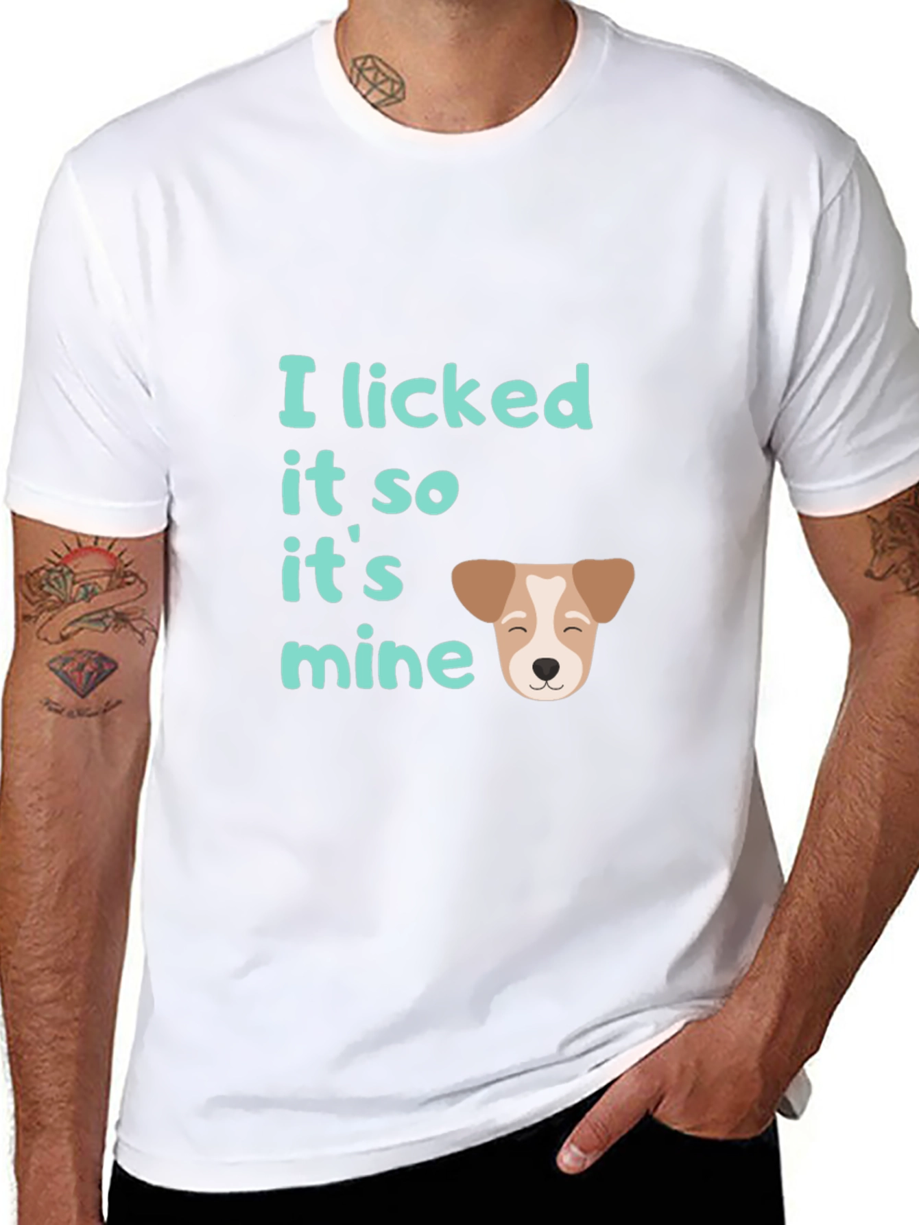 I Licked It So It’s Mine T-Shirt – Funny Dog Lover Graphic Tee Gift