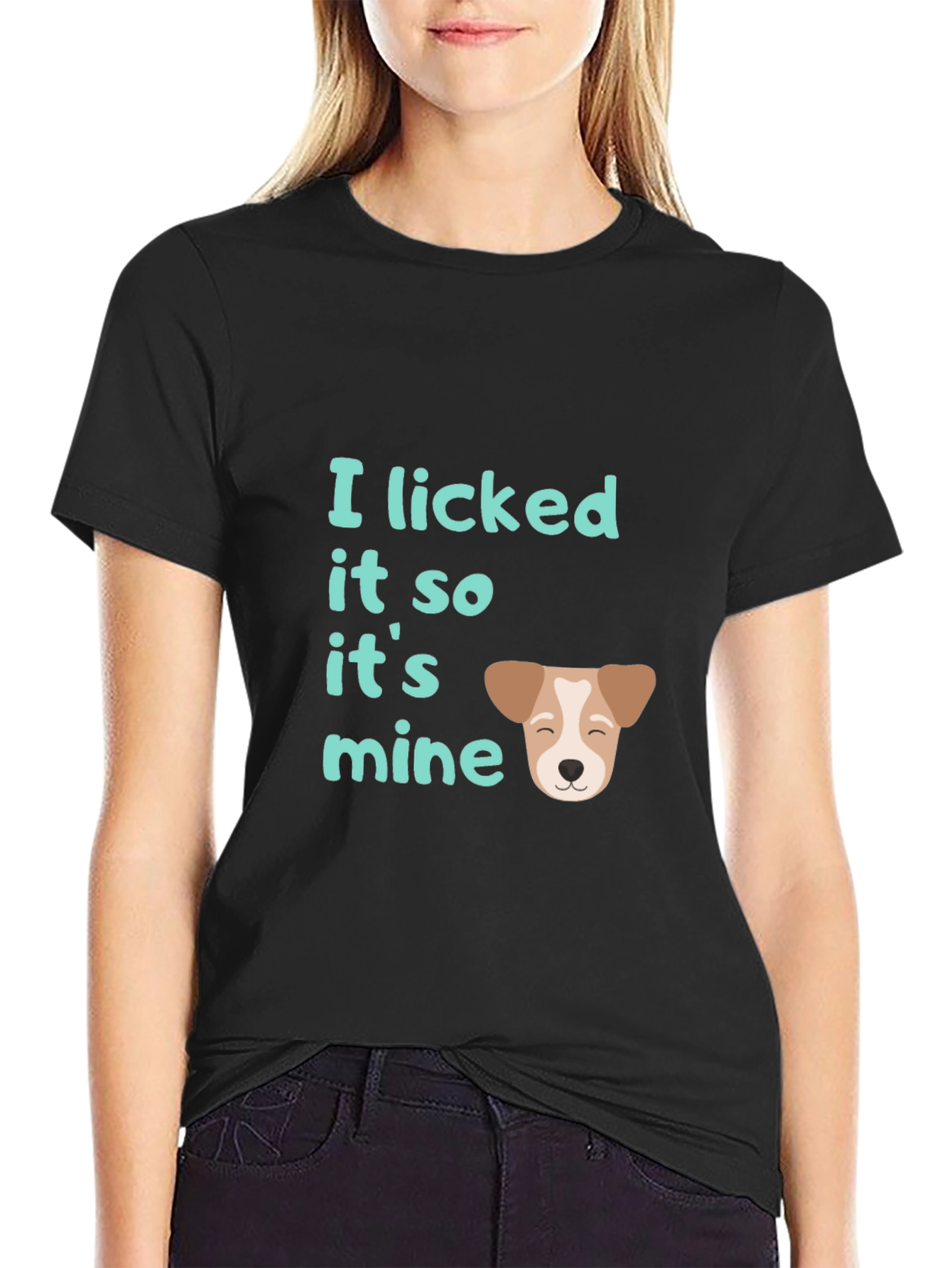 I Licked It So It’s Mine T-Shirt – Funny Dog Lover Graphic Tee Gift