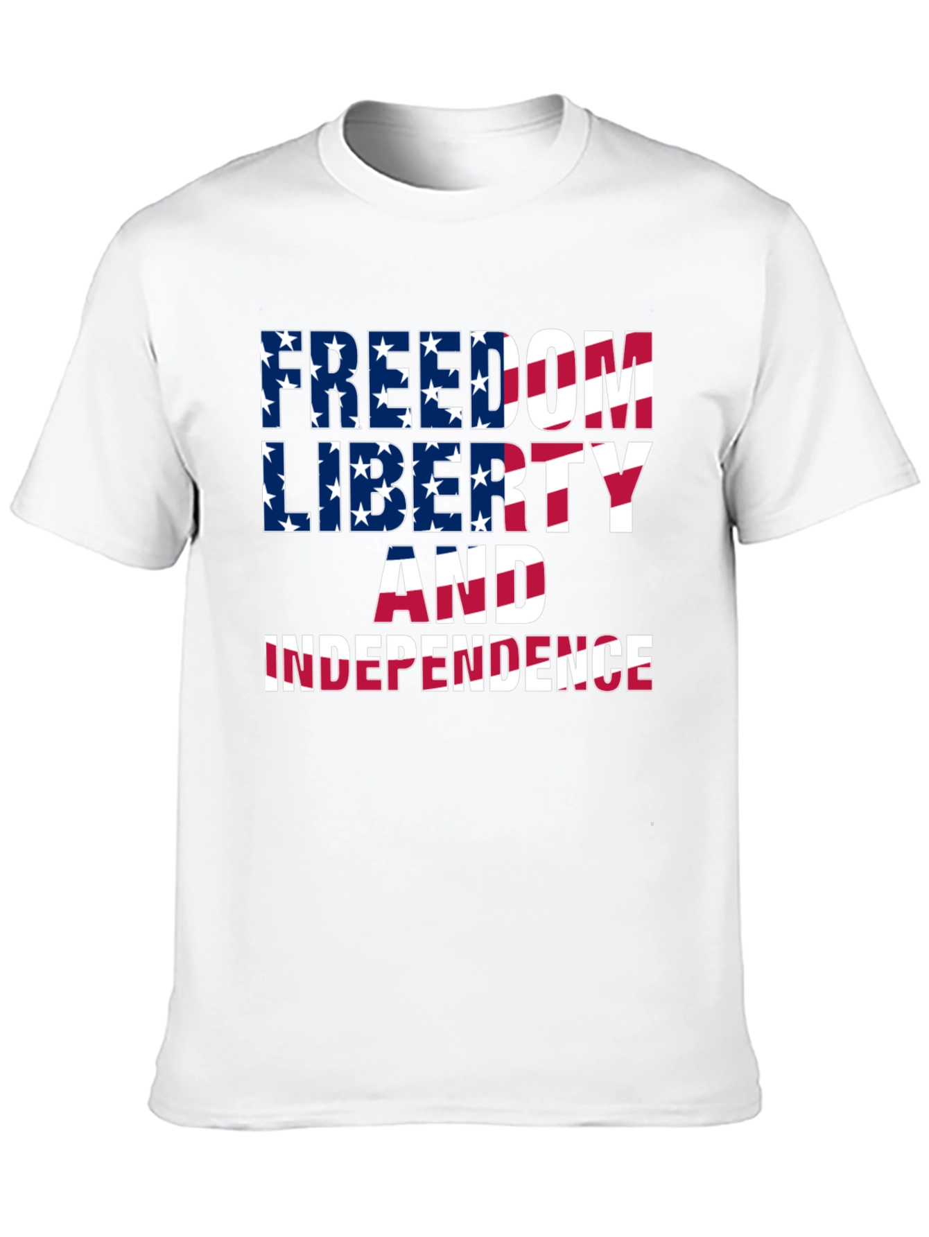 Freedom Liberty Independence Patriotic Graphic Tee