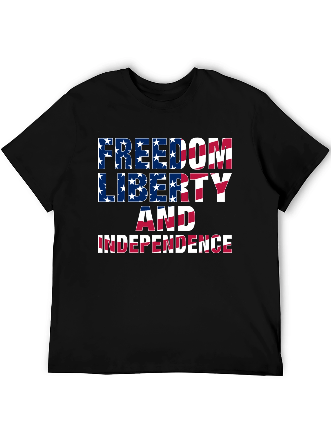 Freedom Liberty Independence Patriotic Graphic Tee