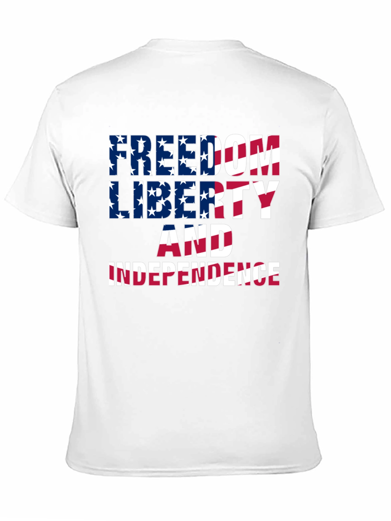 Freedom Liberty Independence Patriotic Graphic Tee