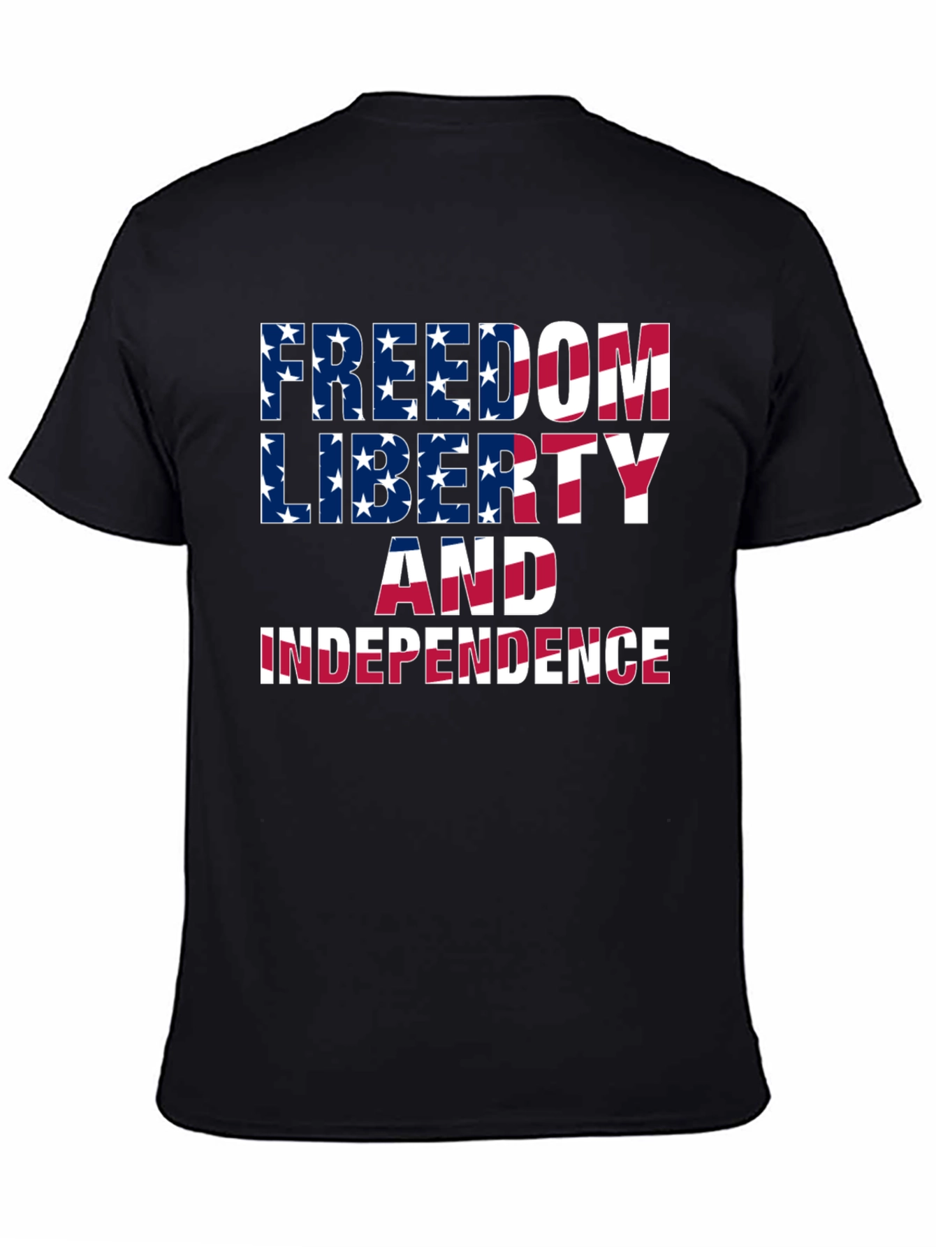 Freedom Liberty Independence Patriotic Graphic Tee