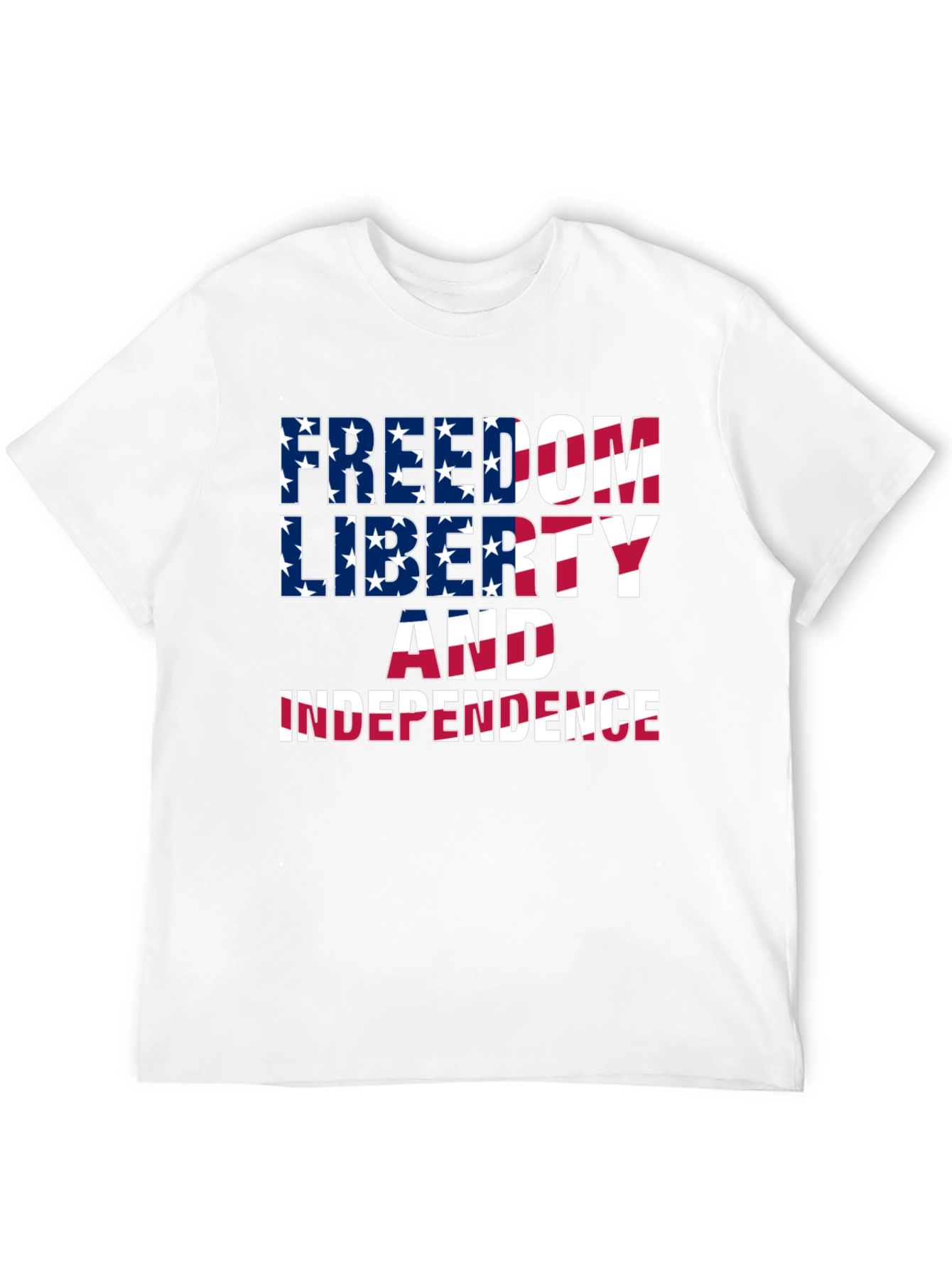 Freedom Liberty Independence Patriotic Graphic Tee