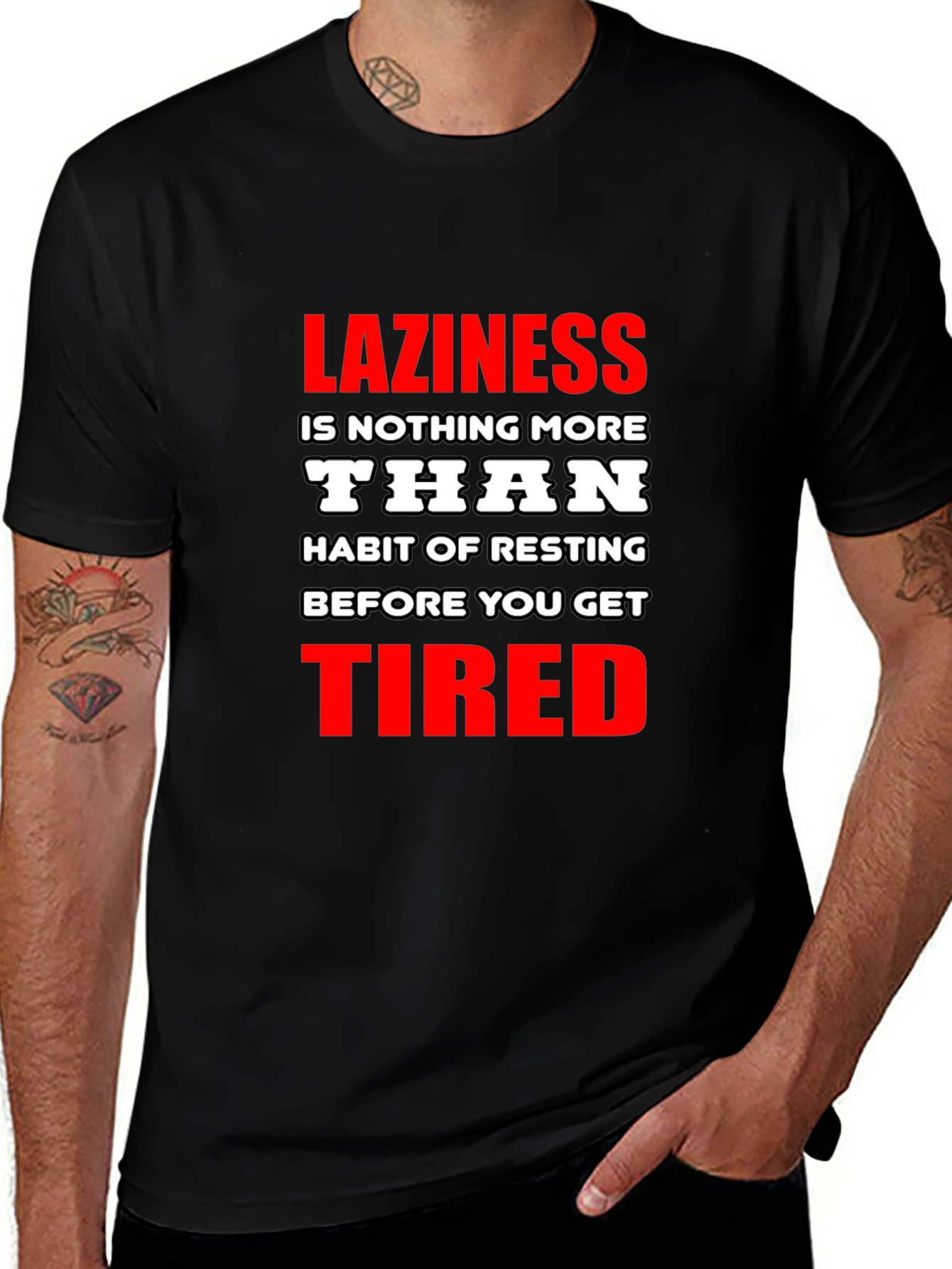 Laziness Funny Graphic T-Shirt