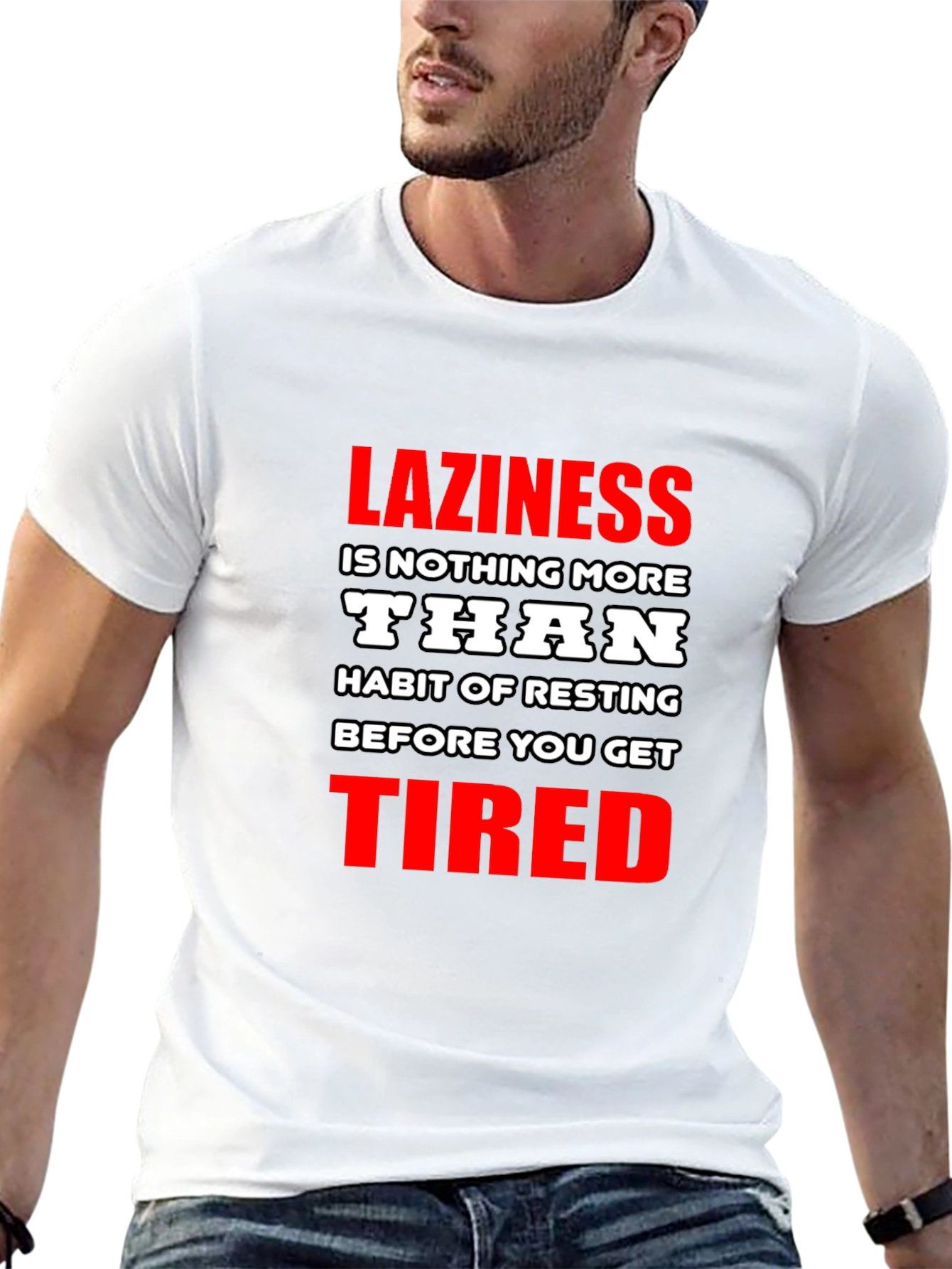 Laziness Funny Graphic T-Shirt