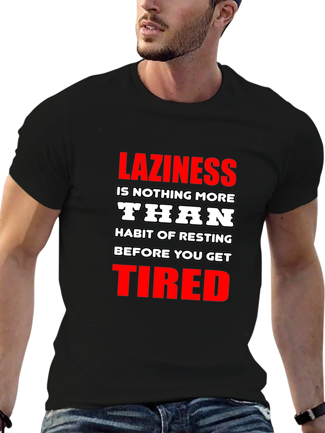 Laziness Funny Graphic T-Shirt