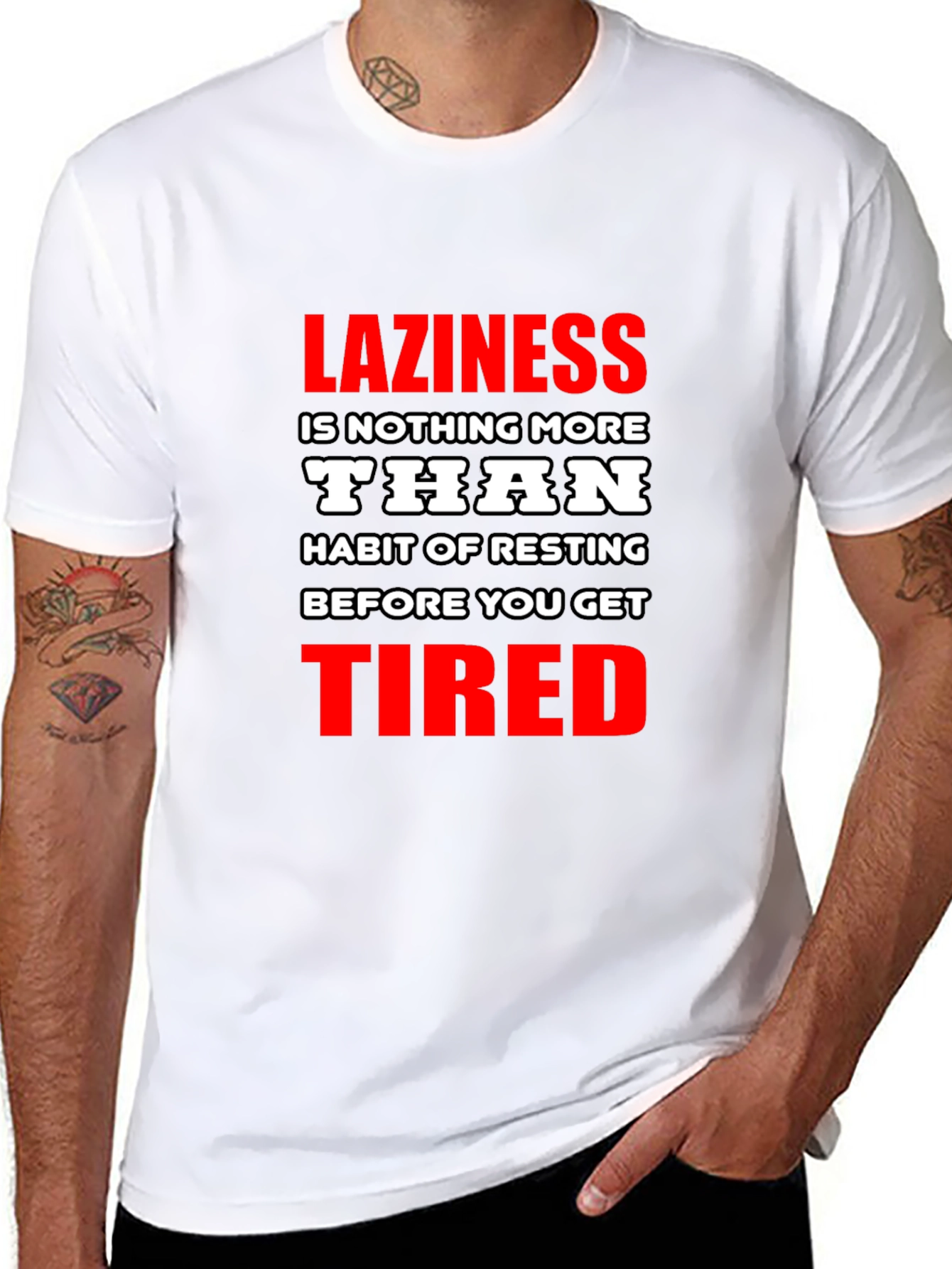 Laziness Funny Graphic T-Shirt