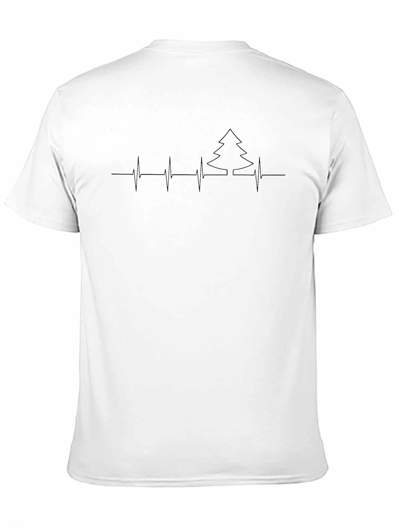 Christmas Tree Heartbeat T-Shirt - Holiday Spirit Tee