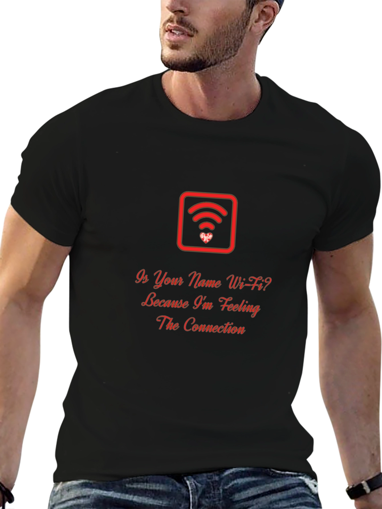 Wi-Fi Connection Love T-Shirt - Romantic Geek Chic
