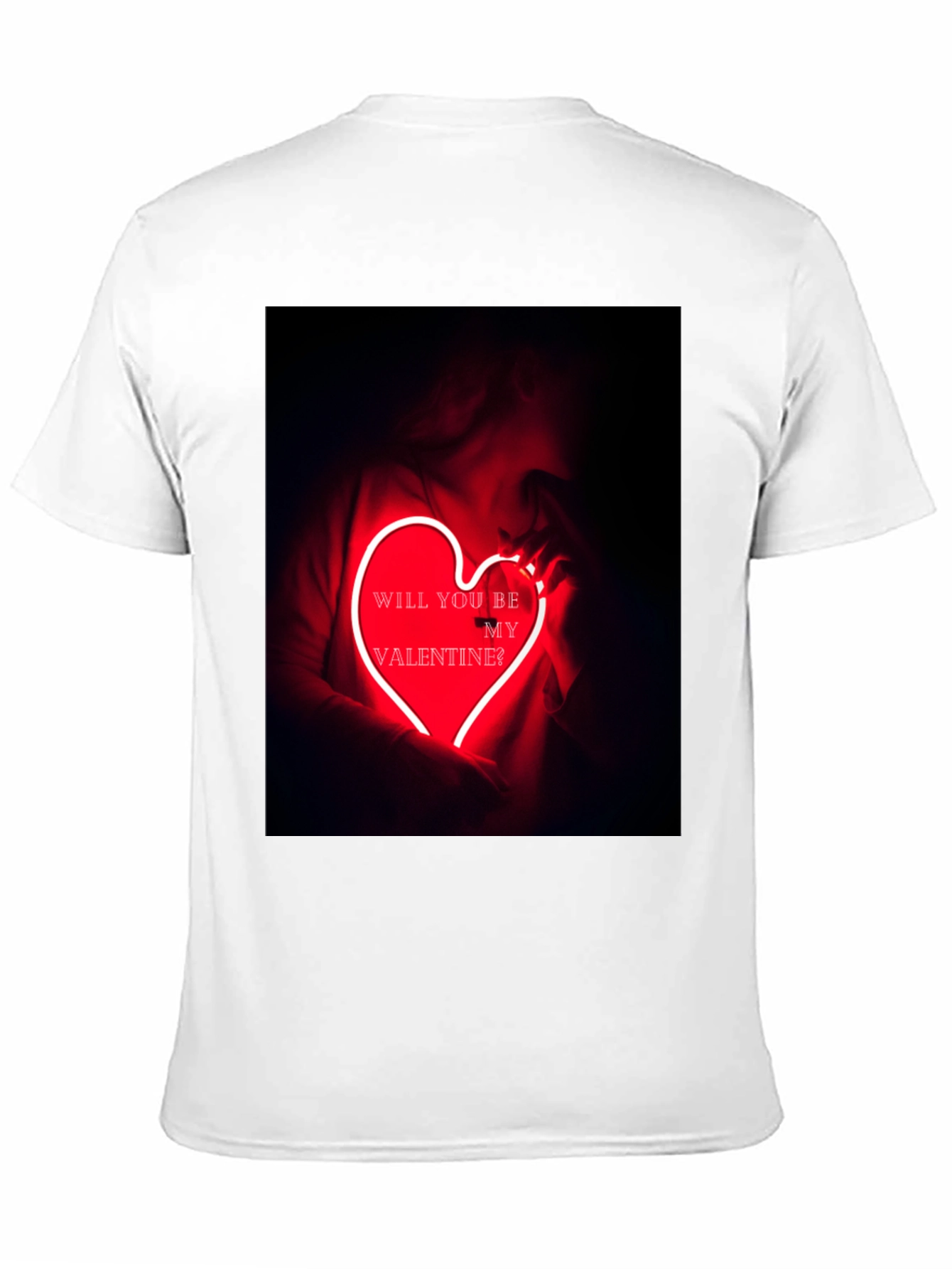 Valentines Day Graphic Tee - Neon Heart T-Shirt