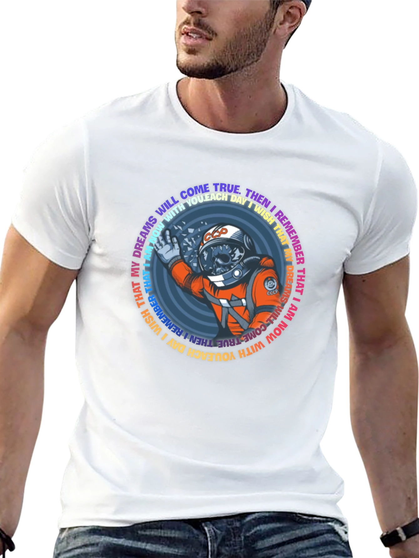 Astronaut Skull T-Shirt - Dreams Come True Tee