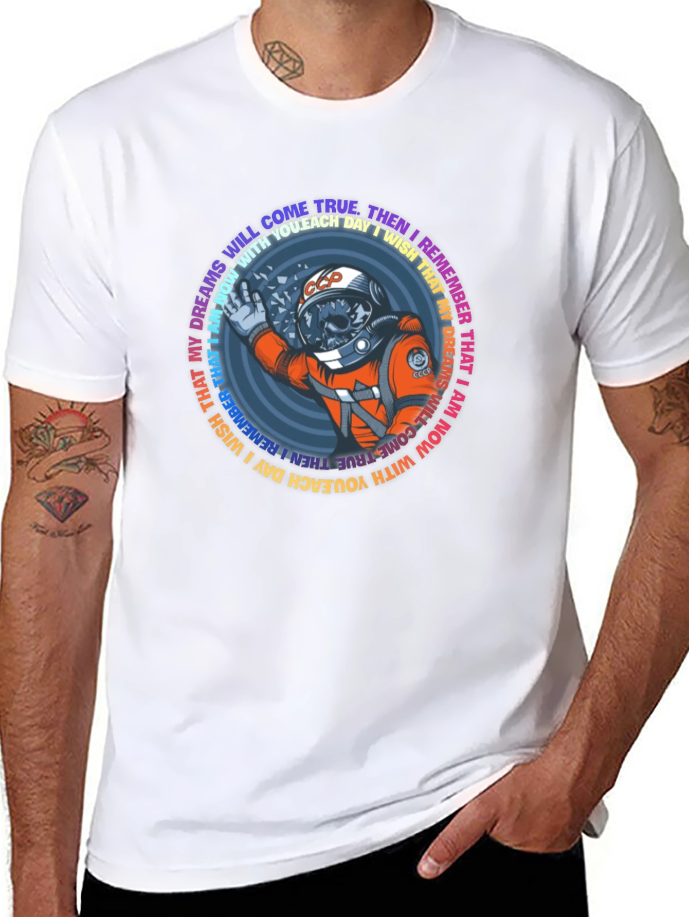 Astronaut Skull T-Shirt - Dreams Come True Tee